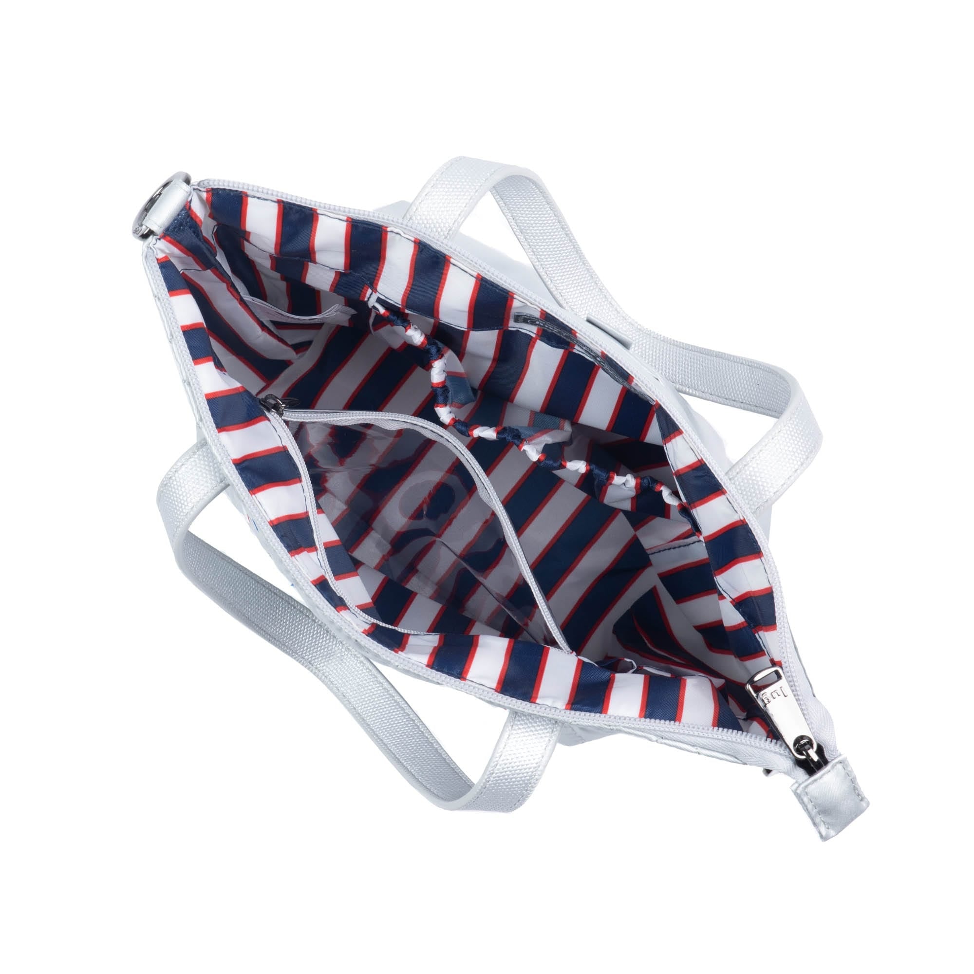 Sprinkler Crossbody Bag - PATRIOTIC METALLIC SILVER EMBROIDERY - Sprinkler_PatrioticMetSilver_05