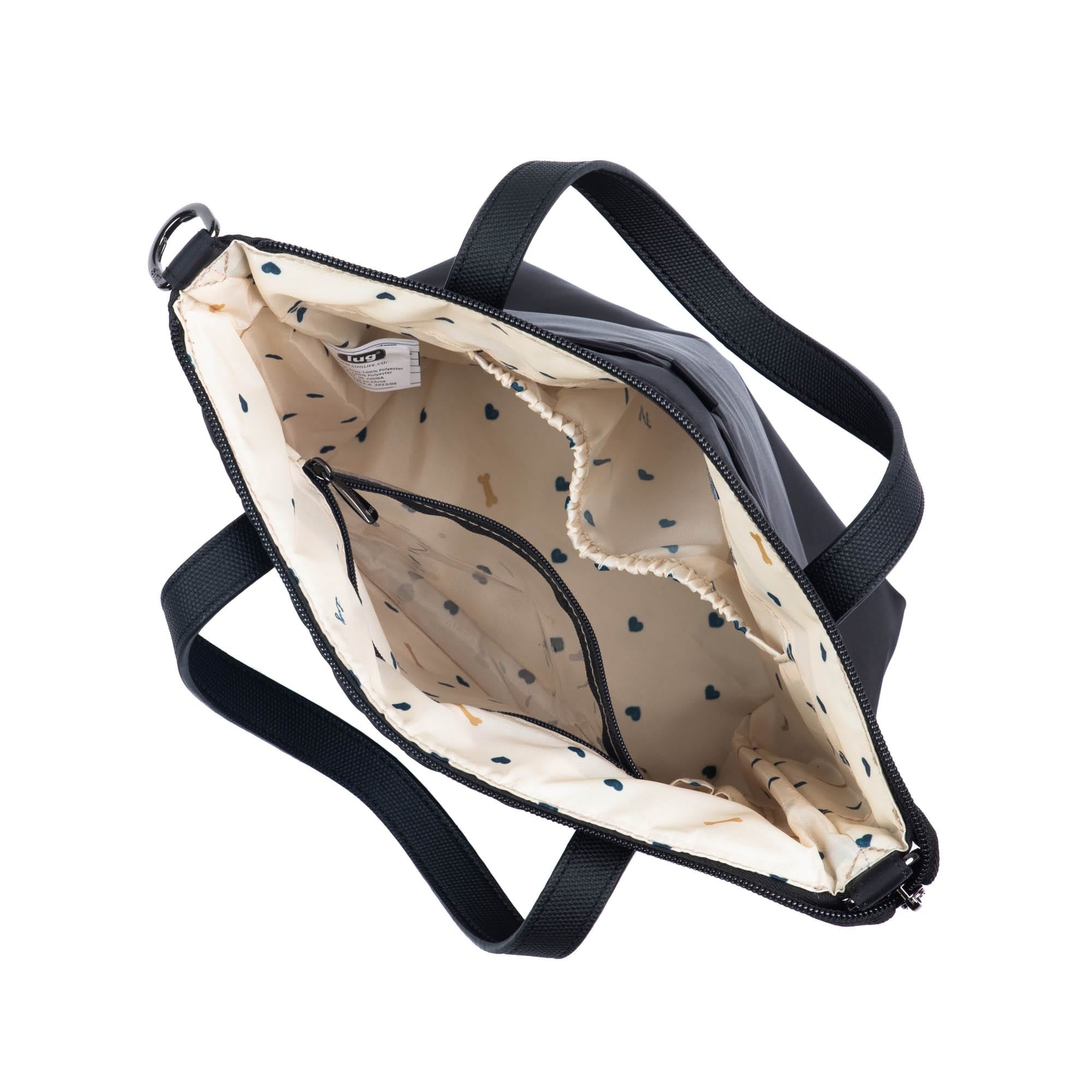 Sprinkler Crossbody Bag - PAWS BLACK EMBROIDERY - Sprinkler_PawsBlack_05