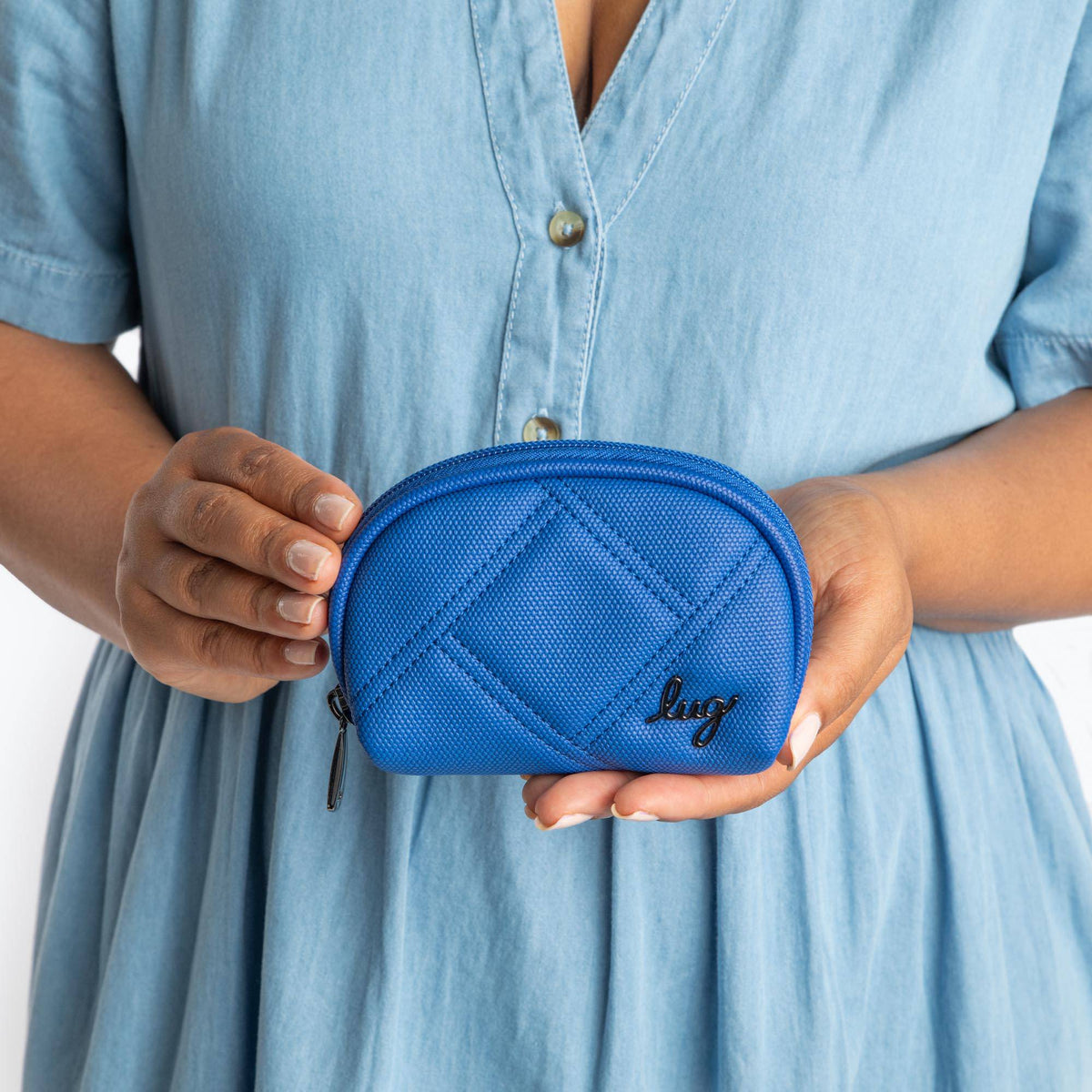 Stash Zip Matte Luxe VL RFID Pouch - - StashML_BagProportions_02