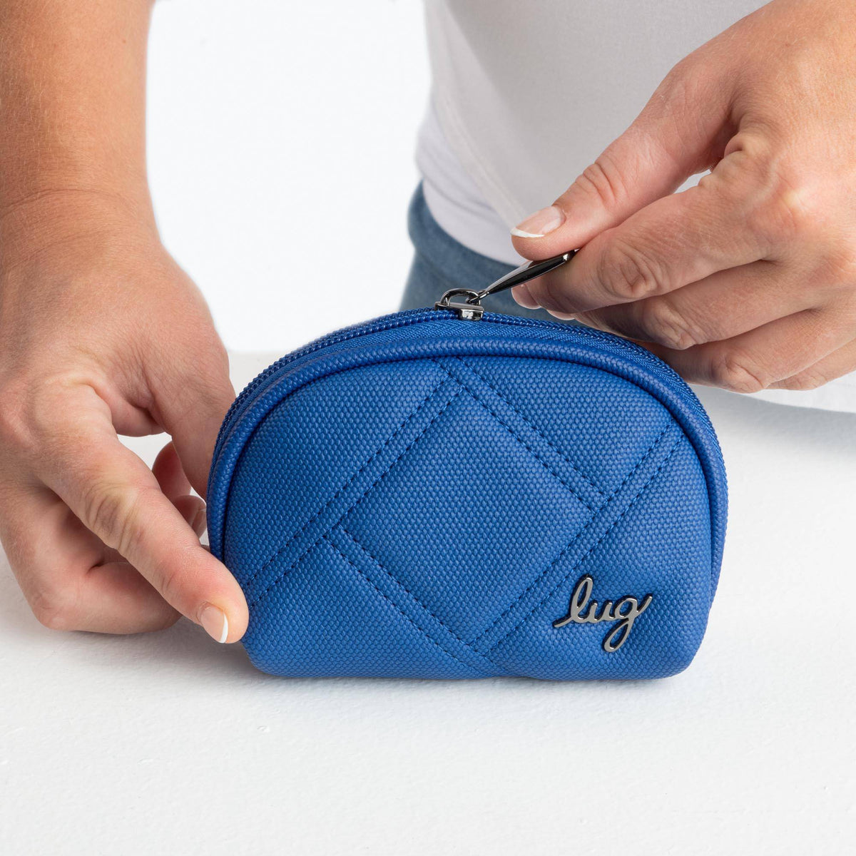 Stash Zip Matte Luxe VL RFID Pouch - - StashML_Lifestyle_01