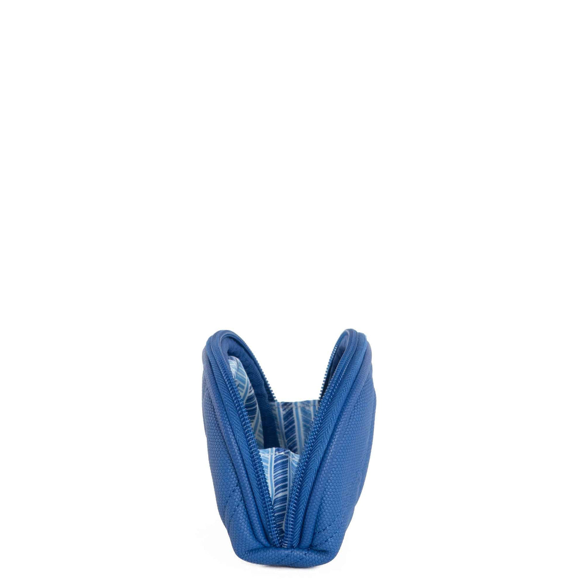 Stash Zip Matte Luxe VL RFID Pouch - SAPPHIRE BLUE - StashML_SapphireBlue_05
