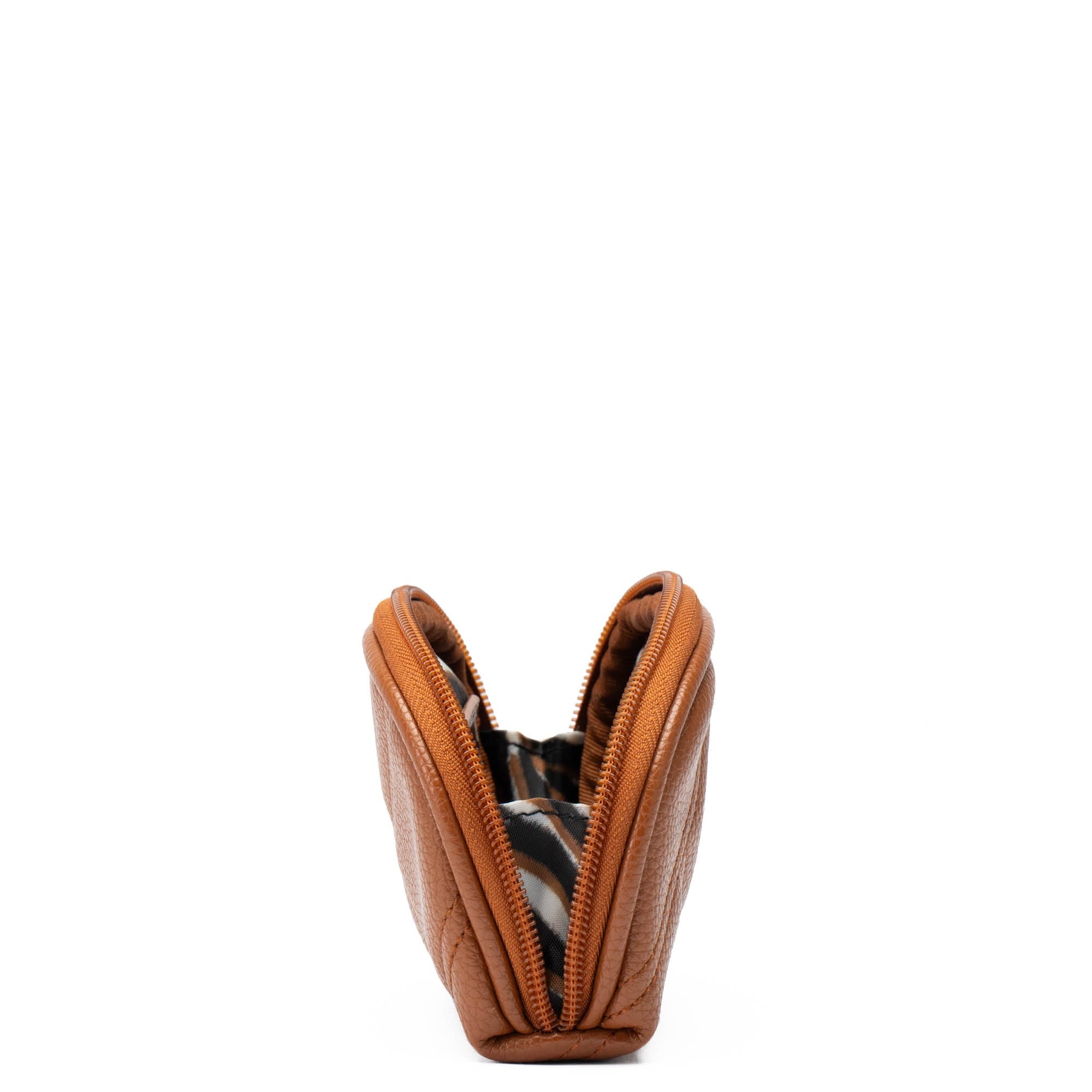 Stash Zip Classic VL RFID Pouch - COPPER BROWN - StashVL_CopperBrown_04