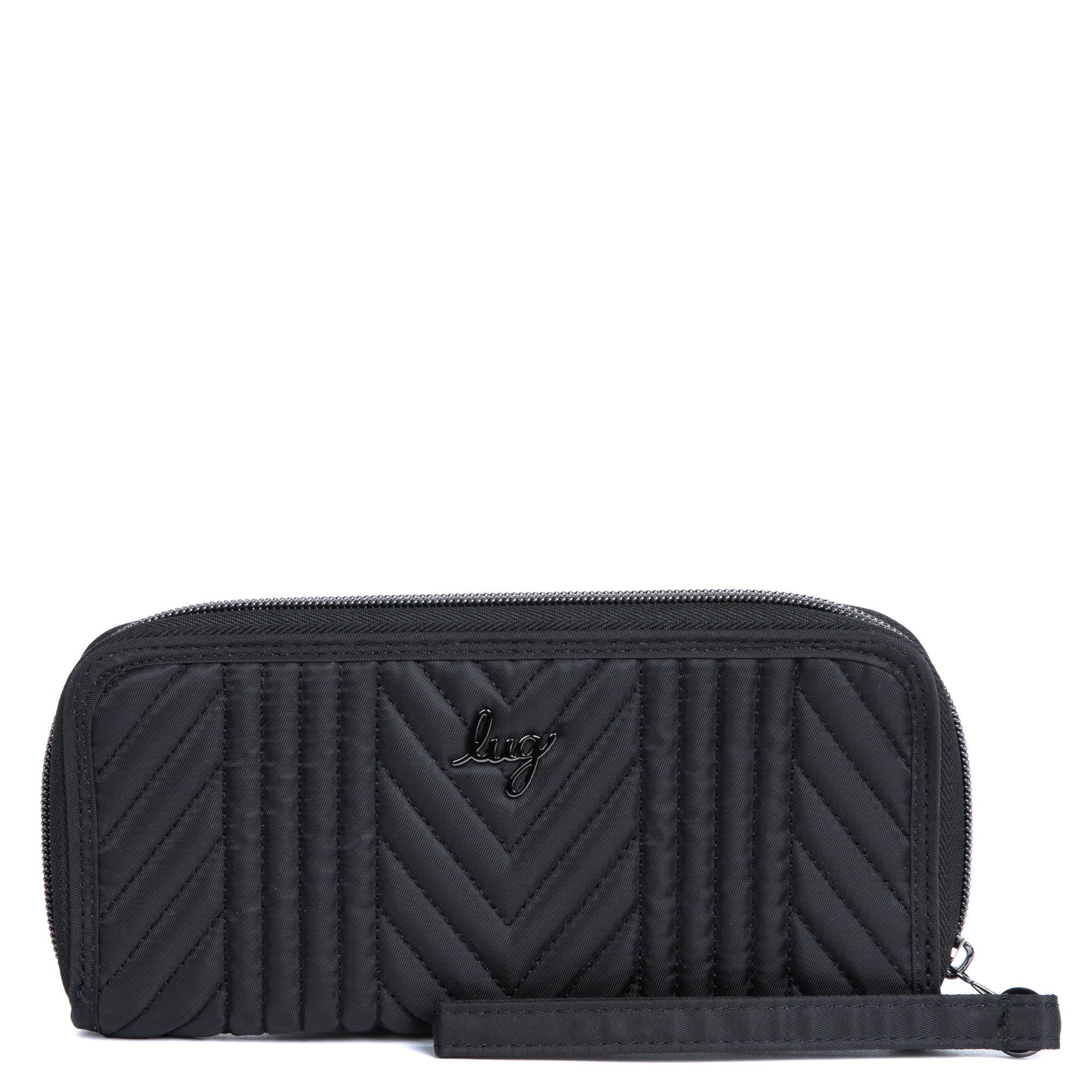 Straddle Wristlet RFID Wallet - BLACK - Straddle_Black_01