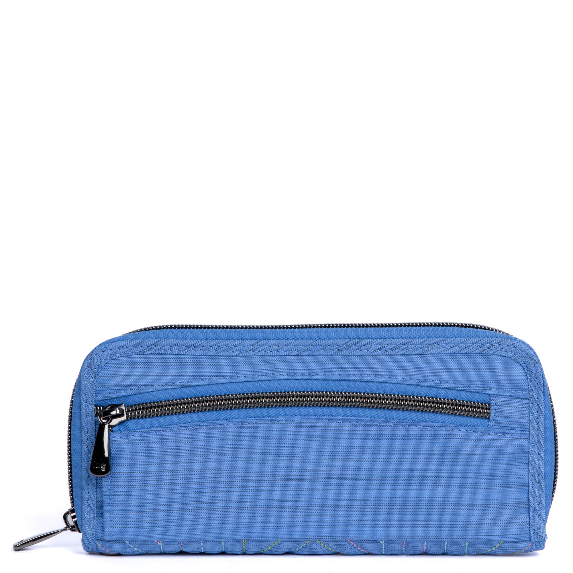 Straddle Wristlet RFID Wallet - BRUSHED MARINA ICEPOP STITCH - Straddle_BrushedMarinaWithIcepop_04