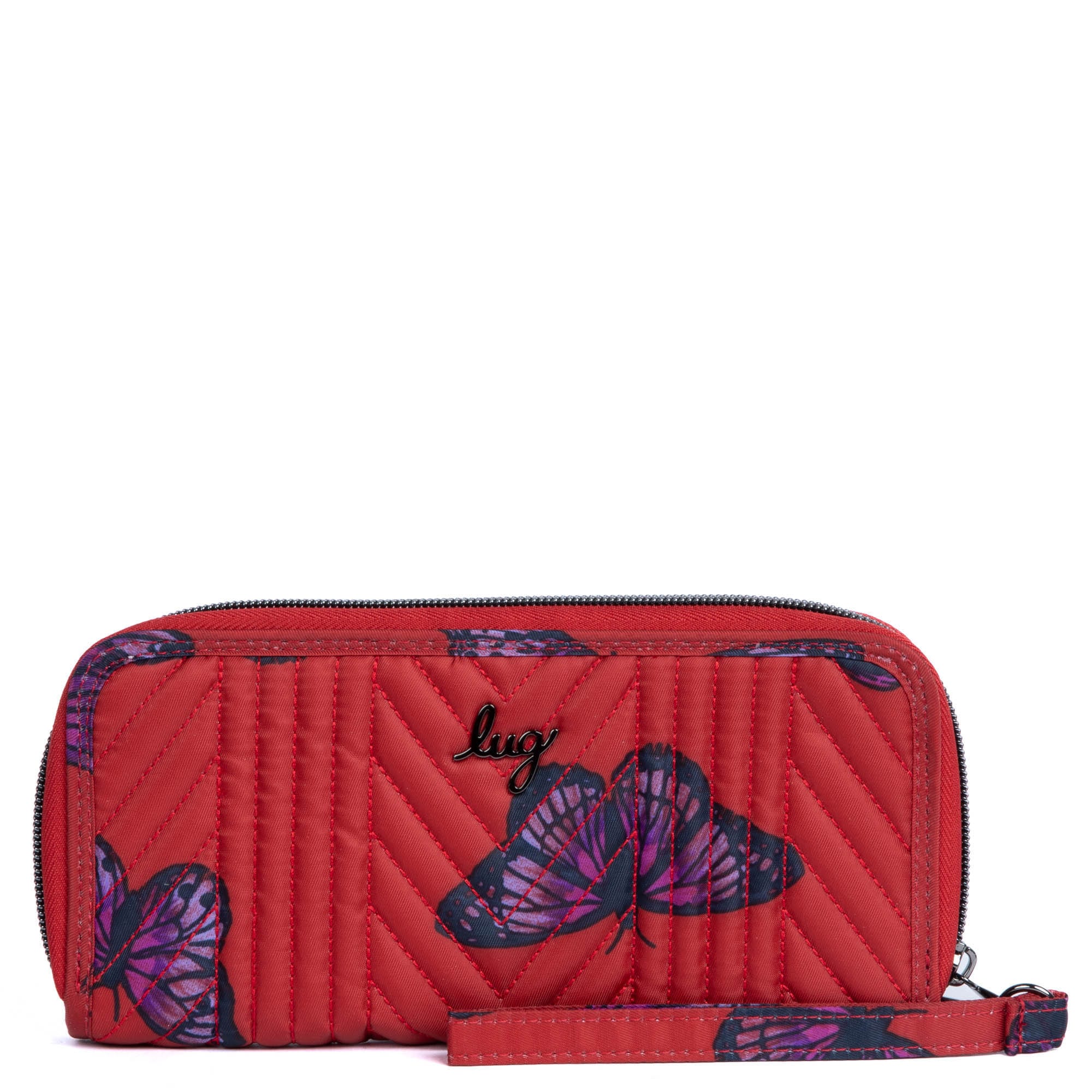 Straddle Wristlet RFID Wallet - BUTTERFLY POPPY - Straddle_ButterflyPoppy_01