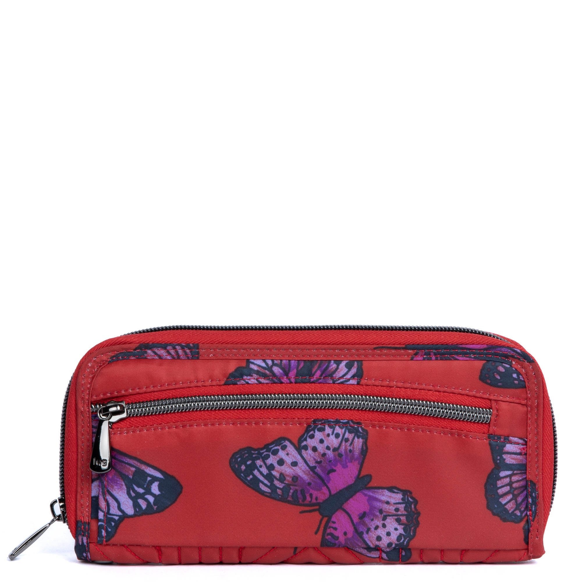 Straddle Wristlet RFID Wallet - BUTTERFLY POPPY - Straddle_ButterflyPoppy_04