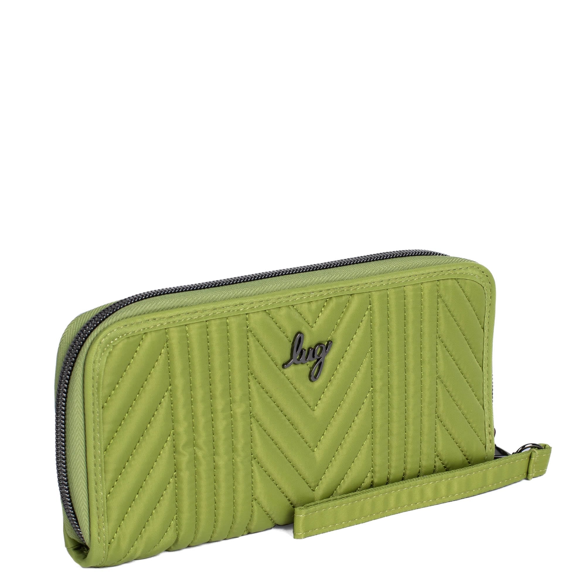 Straddle Wristlet RFID Wallet - GRASS GREEN - Straddle_GrassGreen_02