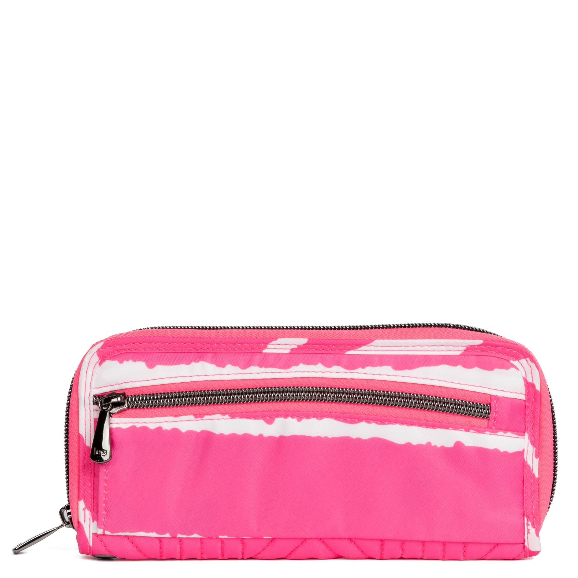 Straddle Wristlet RFID Wallet - MAGENTA STRIPE - Straddle_MagentaStripe_04