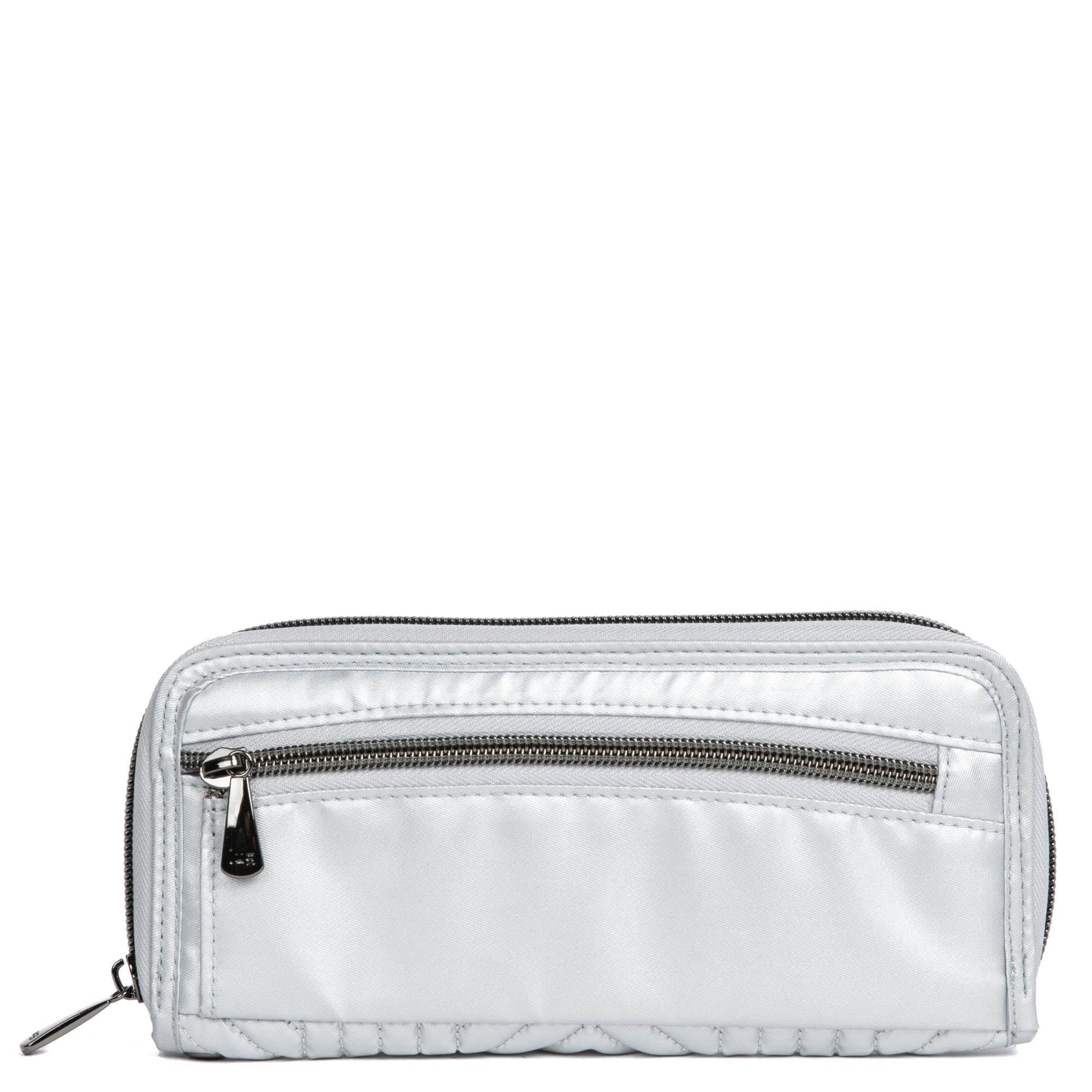 Straddle Wristlet RFID Wallet - METALLIC SILVER - Straddle_MetallicSilver_04