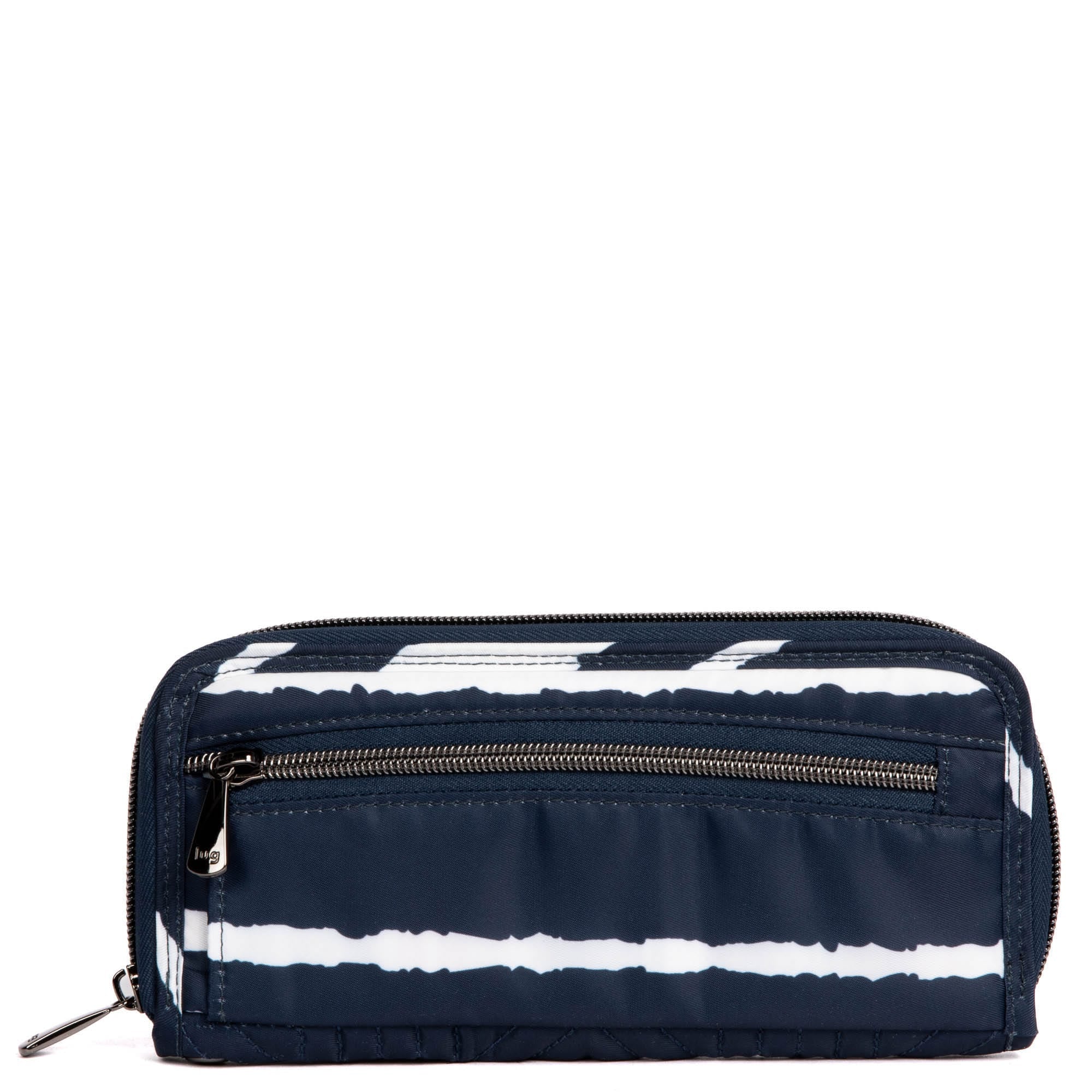 Straddle Wristlet RFID Wallet - NAVY STRIPE - Straddle_NavyStripe_04