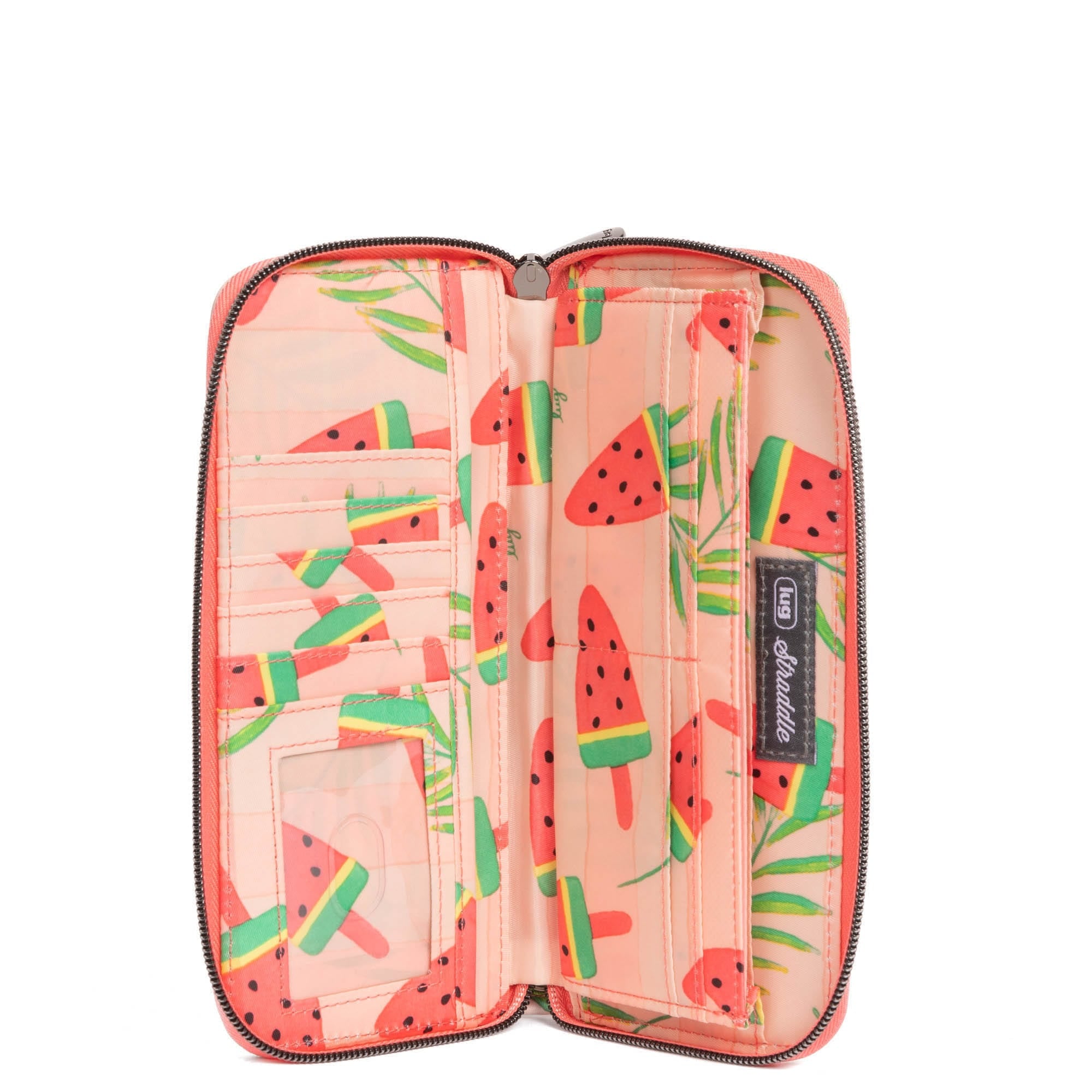 Straddle Wristlet RFID Wallet - POPSICLE PINK - Straddle_PopsiclePink_05