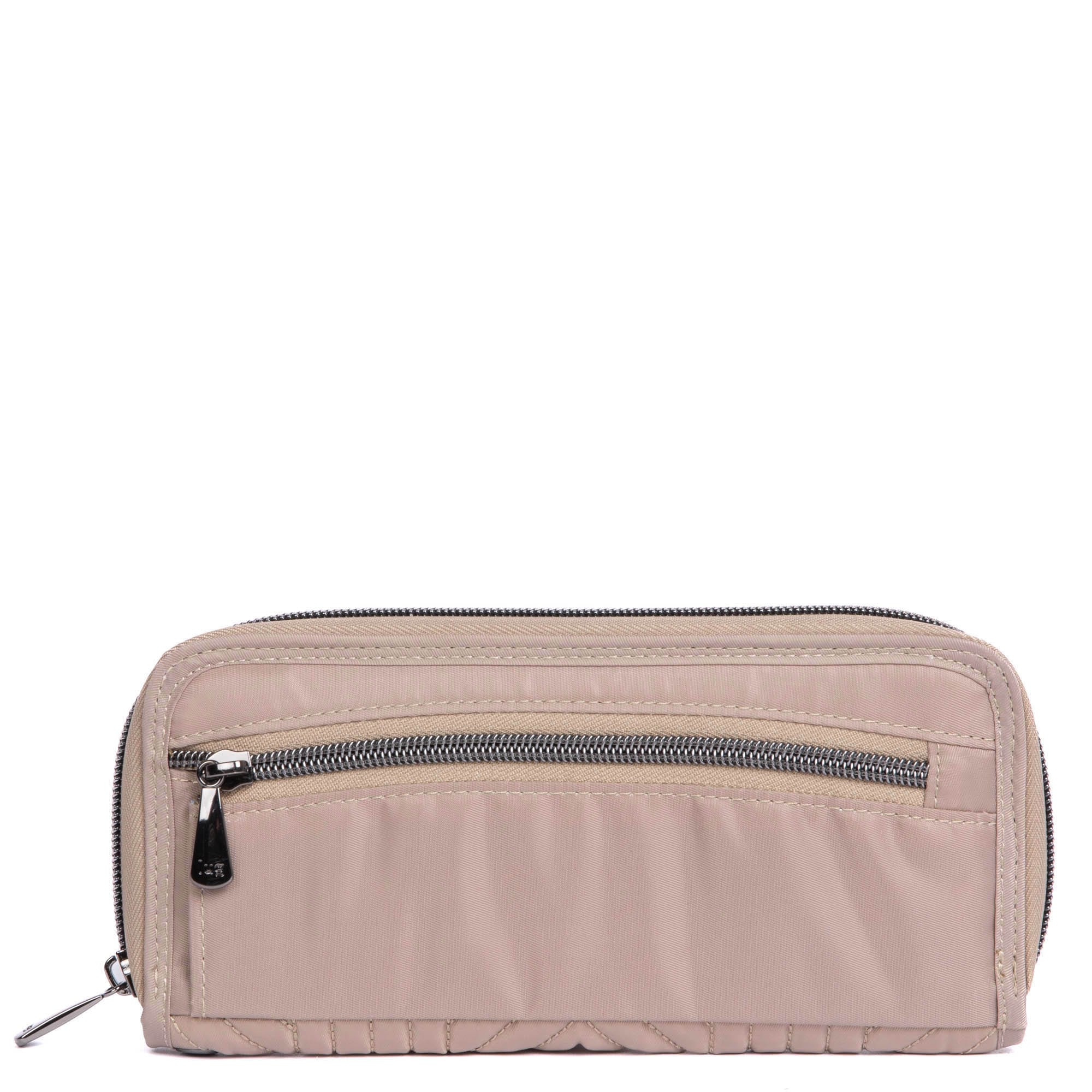 Straddle Wristlet RFID Wallet - SAND TAUPE - Straddle_SandTaupe_04
