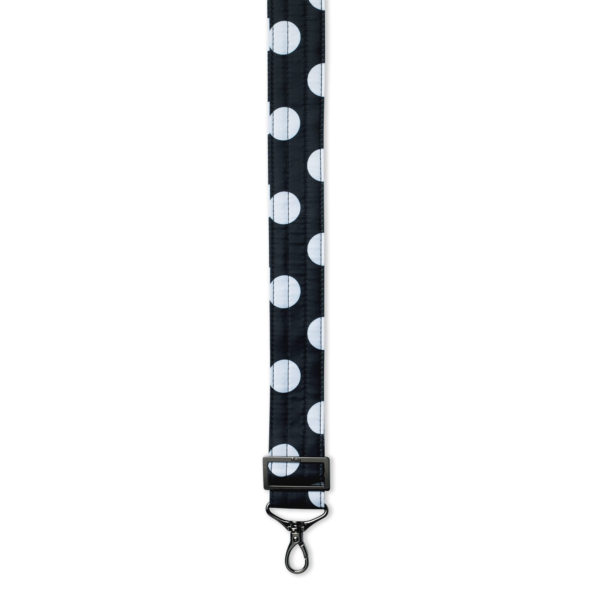 Adjustable Bag Strap - 1.5" - BLACK LARGE DOT - Strap1.5_Black_Large_Dot_02
