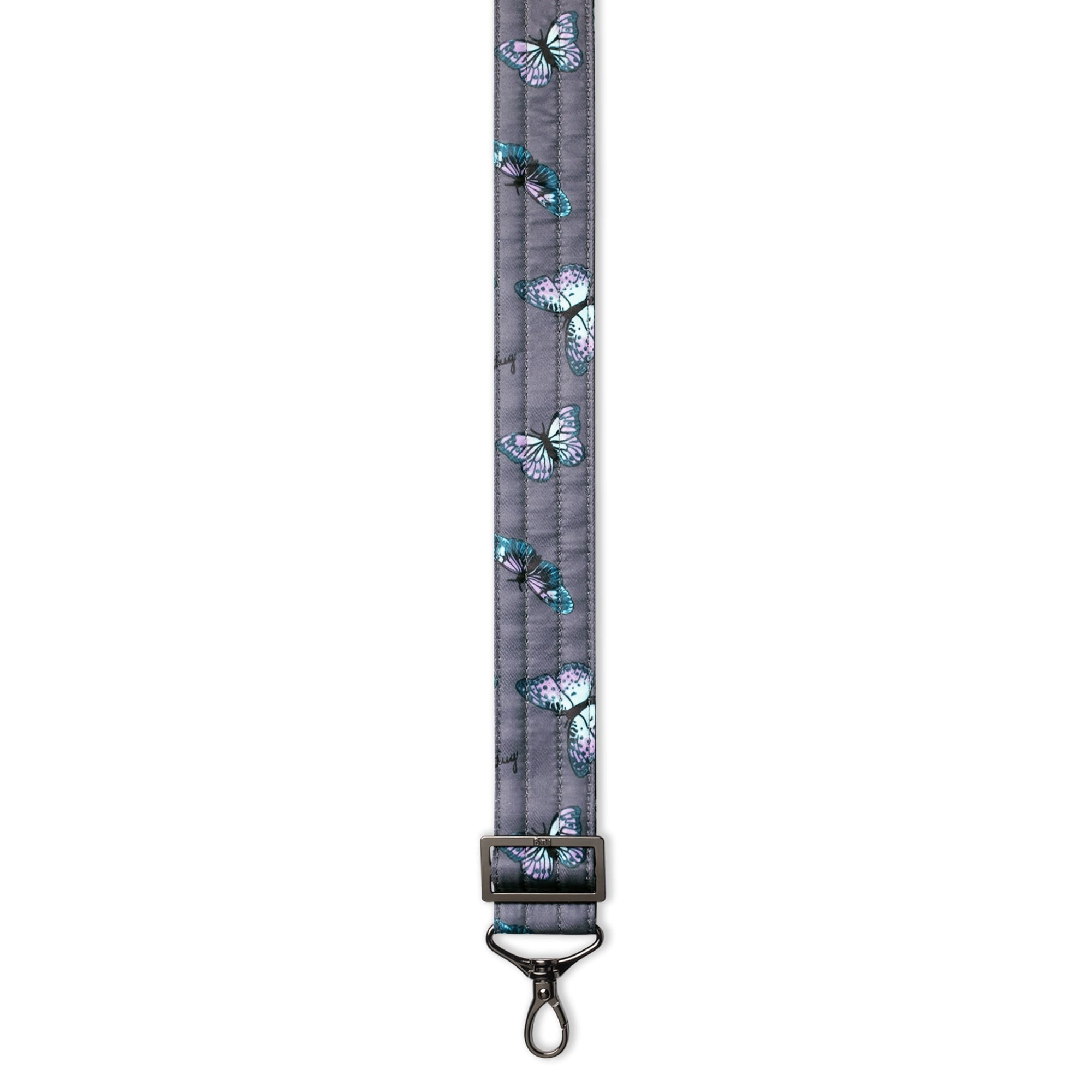 Adjustable Bag Strap - 1.5" - BUTTERFLY GREY - Strap1.5_Butterfly_Grey_02