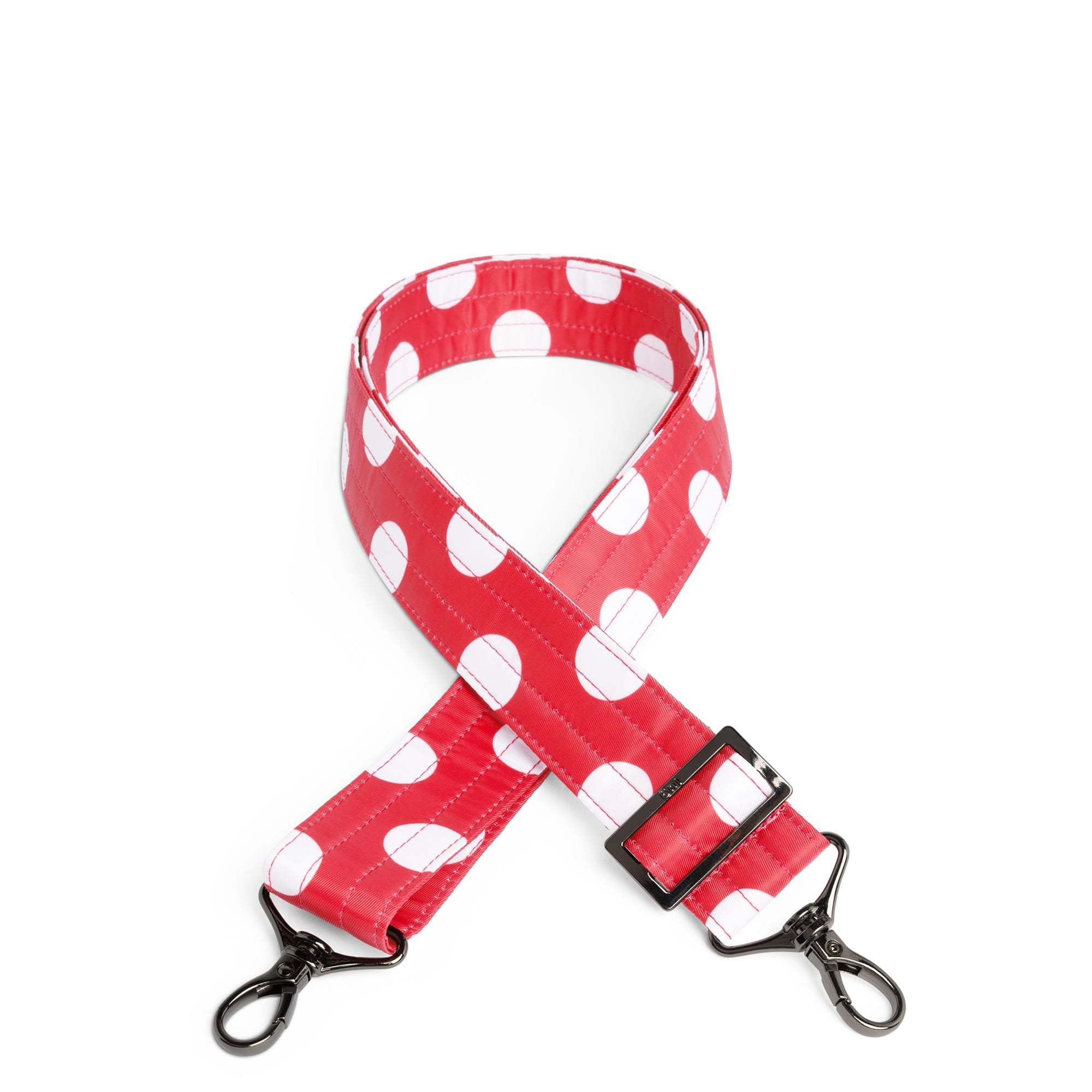 Adjustable Bag Strap - 1.5" - CRIMSON LARGE DOT - Strap1.5_Crimson_Lg_Dot-01
