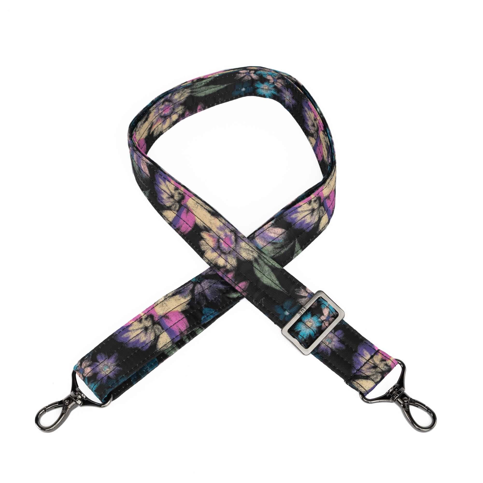 Adjustable Classic Bag Strap - 1.25" - BLOOM BLACK - Strap_1.25_Classic_BloomBlack_01