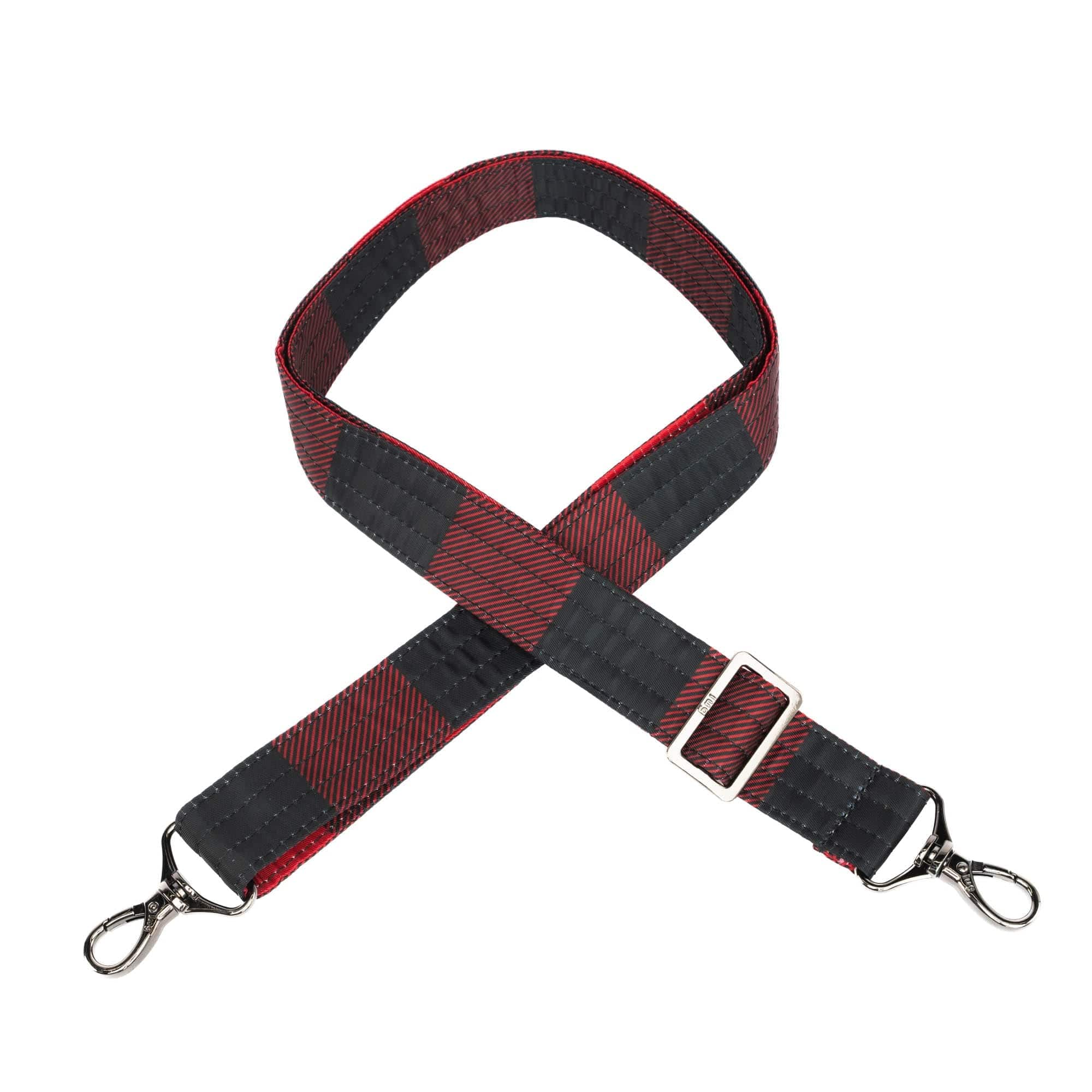 Adjustable Classic Bag Strap - 1.25" - BUFFALO CHECK RED - Strap_1.25_Classic_BuffaloCheckRed_01