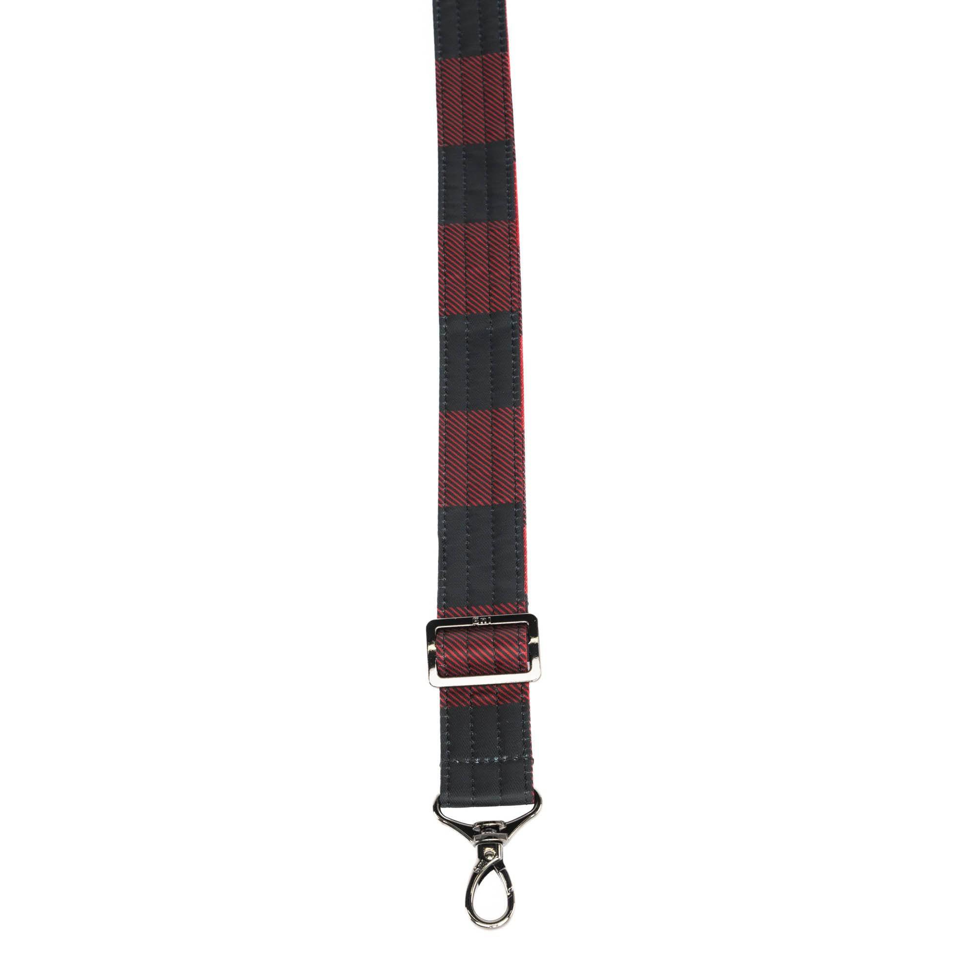 Adjustable Classic Bag Strap - 1.25" - BUFFALO CHECK RED - Strap_1.25_Classic_BuffaloCheckRed_02