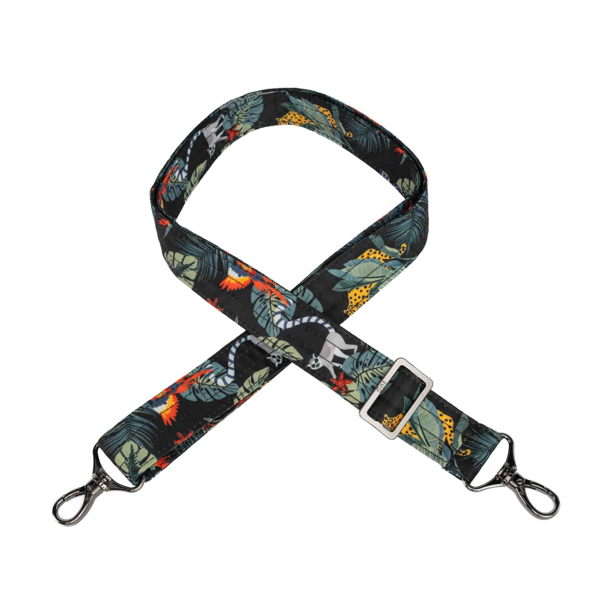 Adjustable Classic Bag Strap - 1.25" - WATERMELON - Strap_1.25_Classic_WildlifeBlack_01