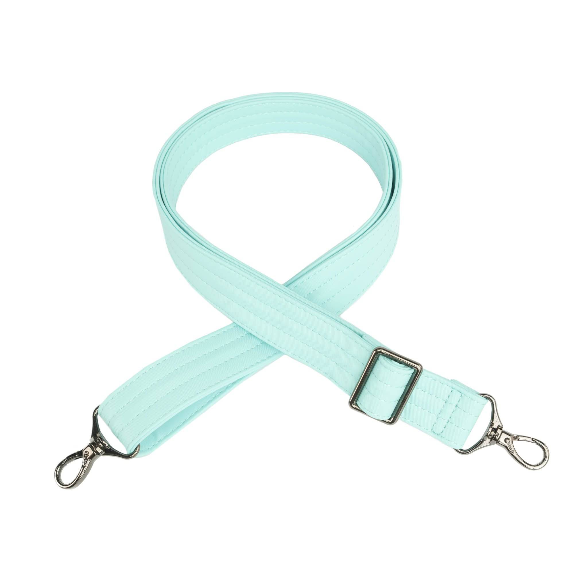 Adjustable Satin Luxe VL Bag Strap - 1.25" - AQUAMARINE - Strap_1.25_SatinLuxe_AquamarineBlue_01