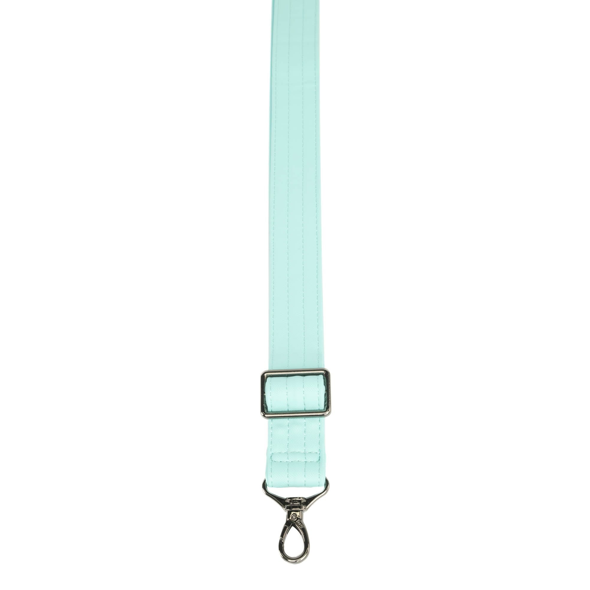 Adjustable Satin Luxe VL Bag Strap - 1.25" - AQUAMARINE - Strap_1.25_SatinLuxe_AquamarineBlue_02