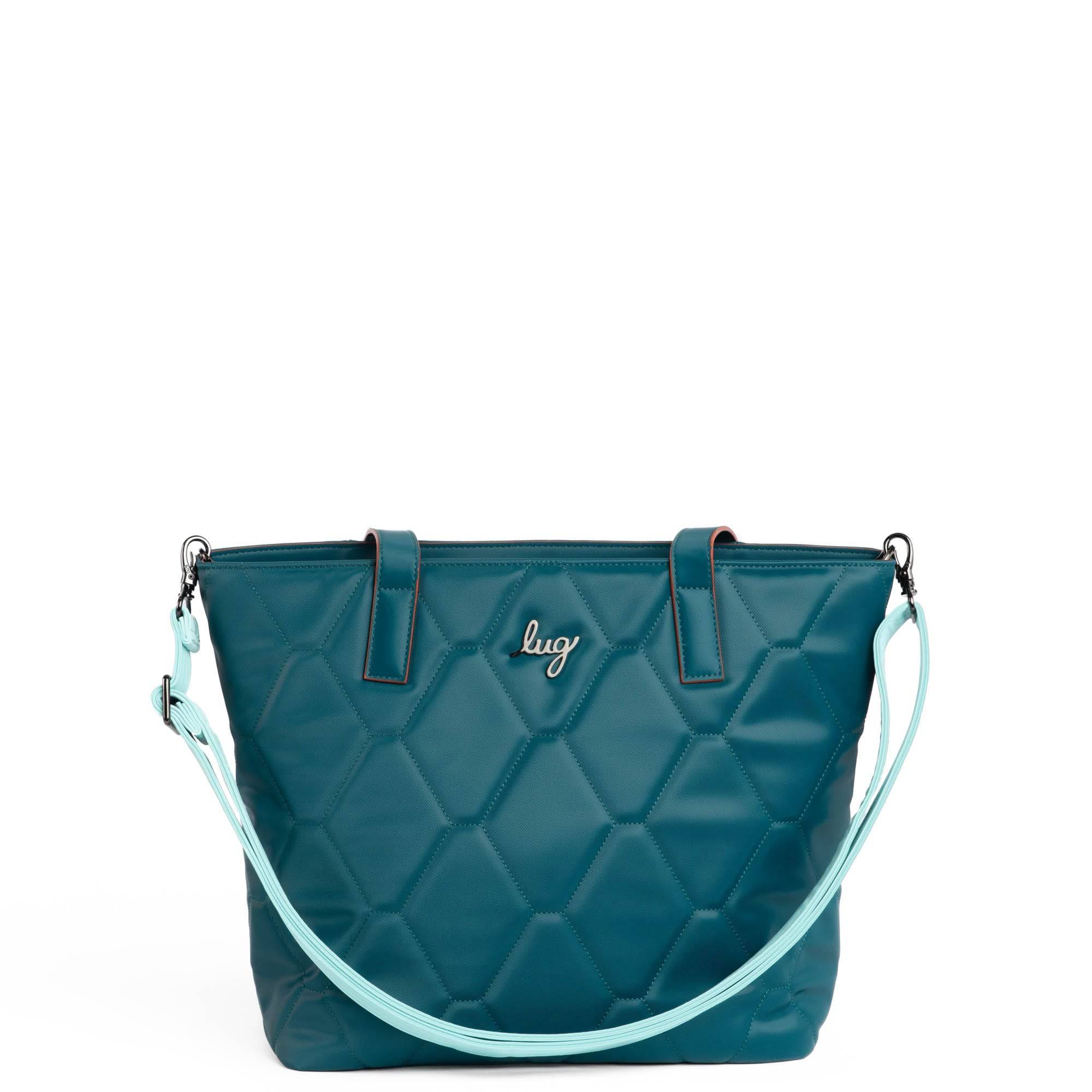 Adjustable Satin Luxe VL Bag Strap - 1.25" - AQUAMARINE - Strap_1.25_SatinLuxe_AquamarineBlue_03