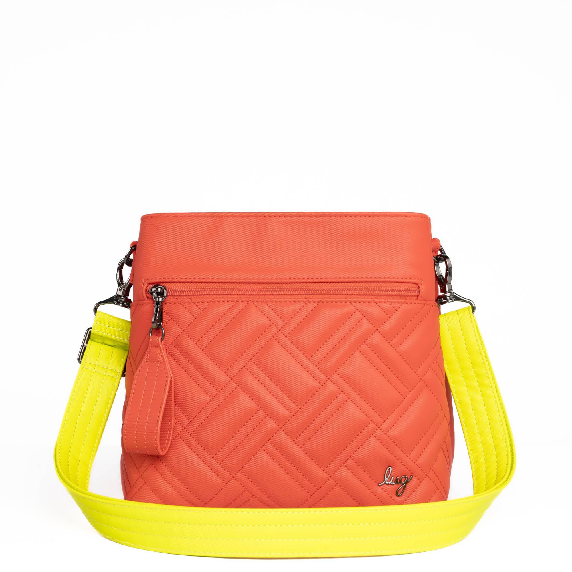 Adjustable Webbed Satin Luxe VL Bag Strap - 1.25" - LEMON LIME - Strap_1.25_SatinLuxe_LemonLime_03_webbed