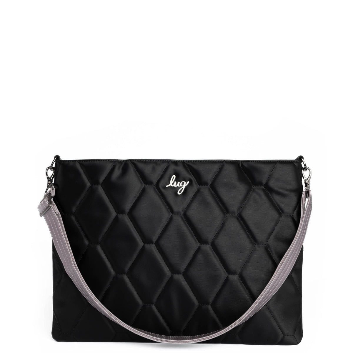 Adjustable Webbed Satin Luxe VL Bag Strap - 1.25&quot; - METALLIC PEARL - Strap_1.25_SatinLuxe_MetallicPearl_03_webbed