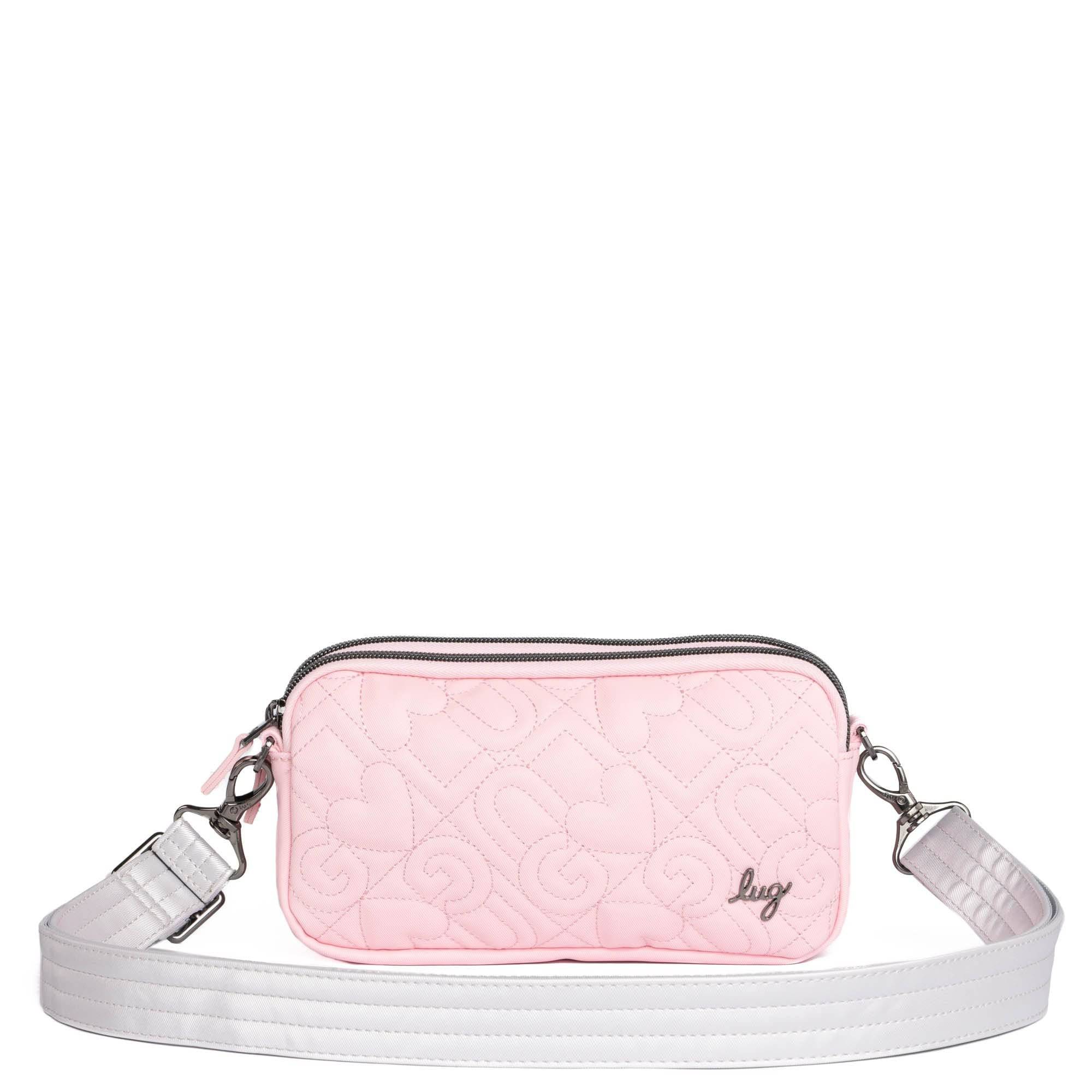 Adjustable Webbed Satin Luxe VL Bag Strap - 1.25" - METALLIC SILVER - Strap_1.25_SatinLuxe_MetallicSilver_03_webbed