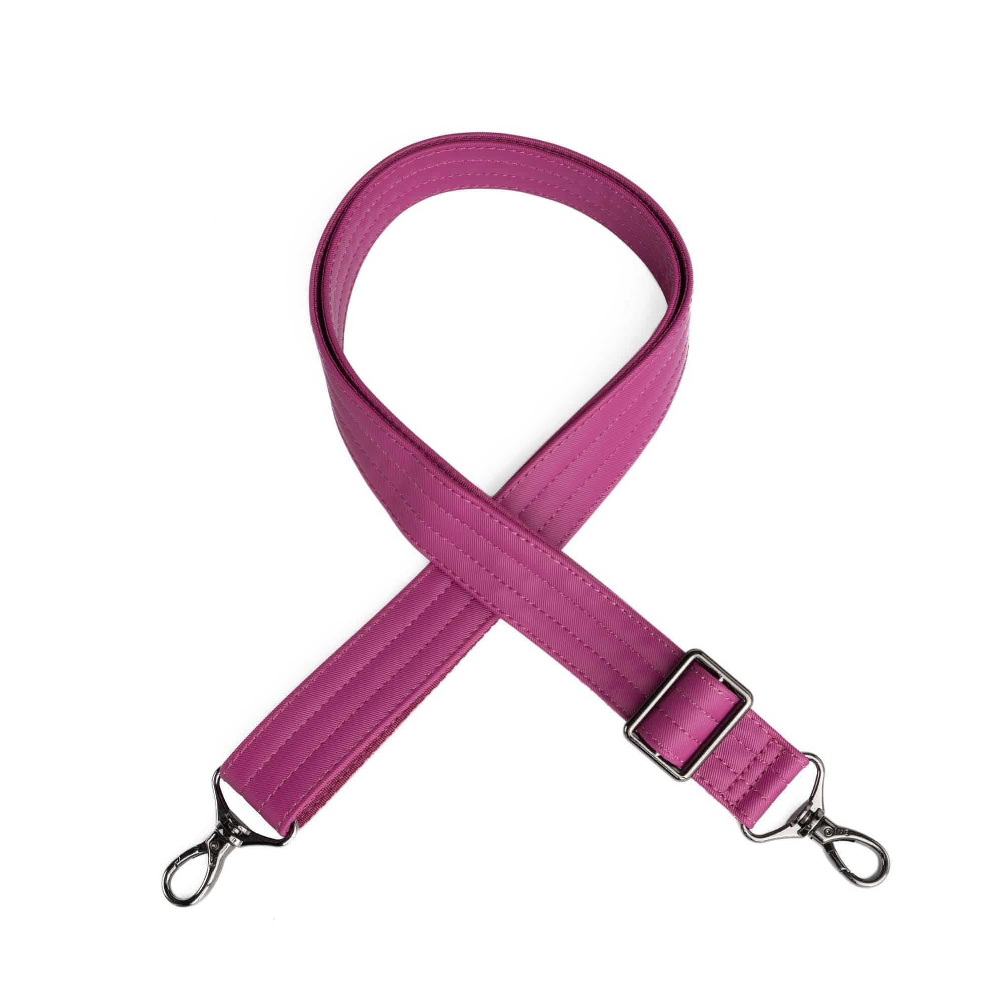 Adjustable Webbed Satin Luxe VL Bag Strap - 1.25" - - Strap_1.25_SatinLuxe_Orchid_01_webbed_3cac863f-aa5c-4f09-b347-ecf563ded2a2