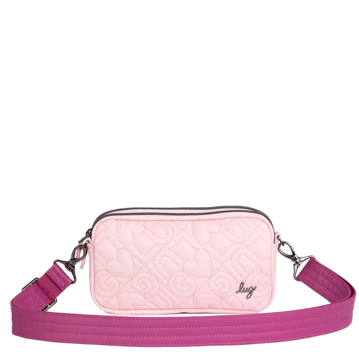 Adjustable Webbed Satin Luxe VL Bag Strap - 1.25&quot; - - Strap_1.25_SatinLuxe_Orchid_03_webbed_c38b300c-f1ad-46ce-a224-03b2cafb3ace