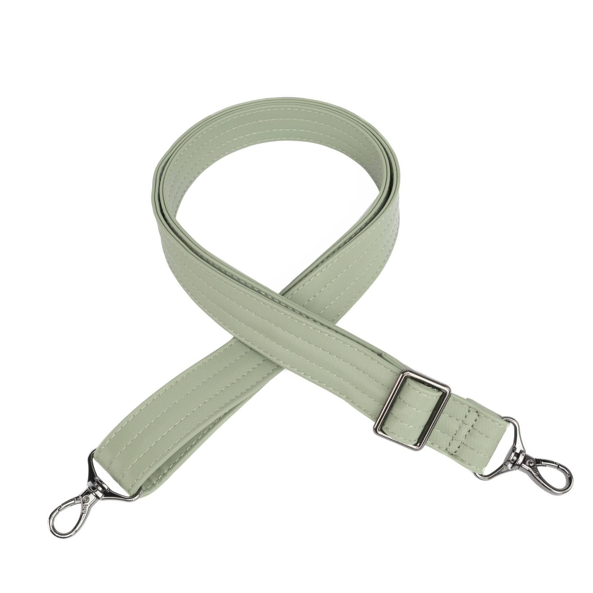 Adjustable Satin Luxe VL Bag Strap - 1.25" - SAGE - Strap_1.25_SatinLuxe_Sage_01