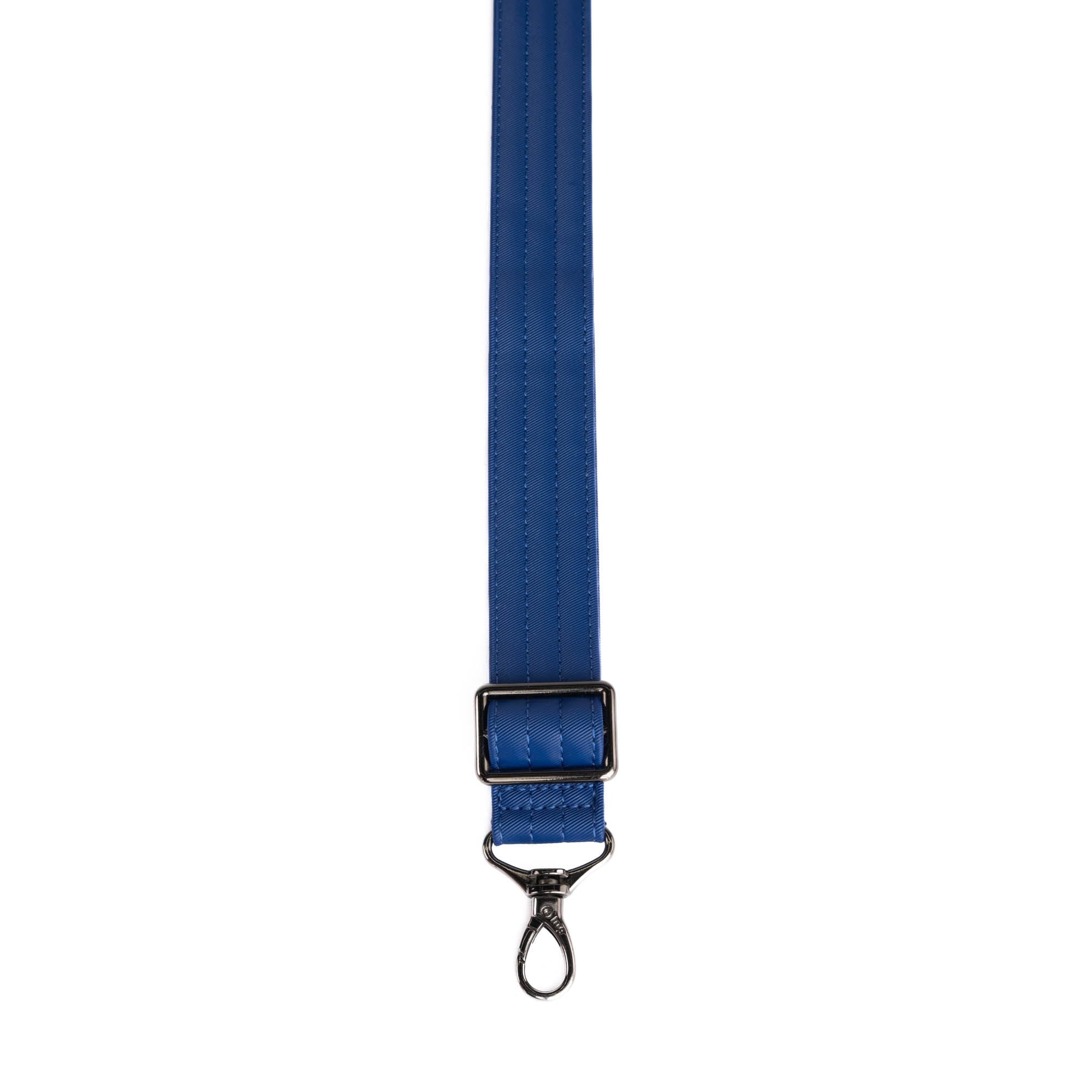 Adjustable Webbed Satin Luxe VL Bag Strap - 1.25" - SAPPHIRE - Strap_1.25_SatinLuxe_Sapphire_02_webbed