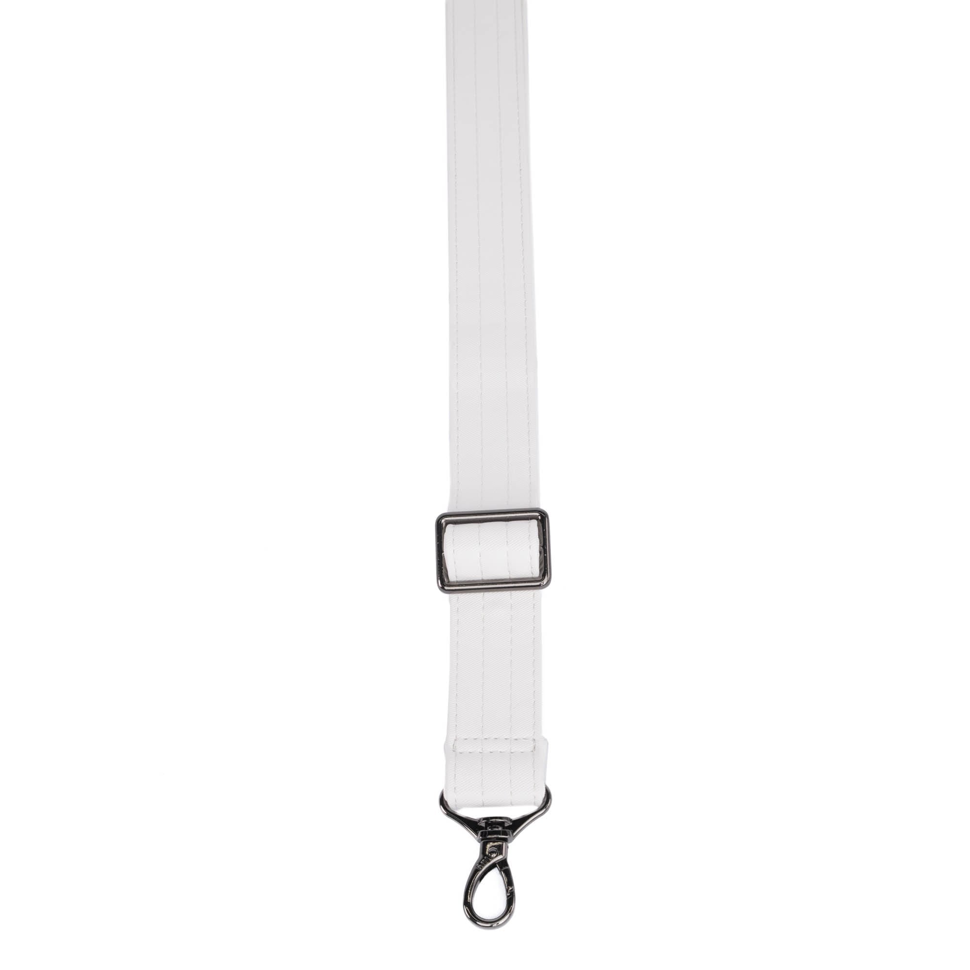 Adjustable Satin Luxe VL Bag Strap - 1.25" - WHITE - Strap_1.25_SatinLuxe_White_02