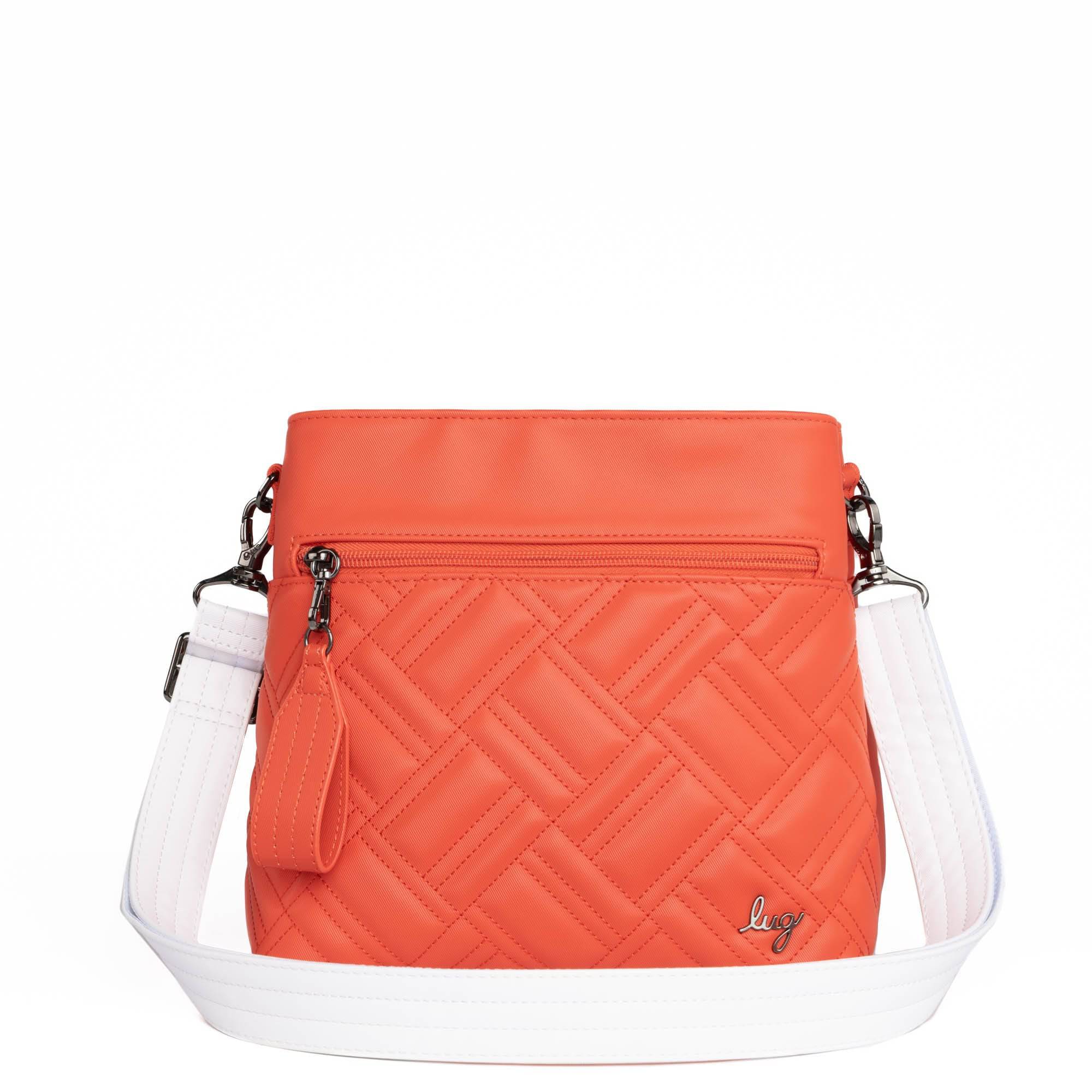 Adjustable Webbed Satin Luxe VL Bag Strap - 1.25" - WHITE - Strap_1.25_SatinLuxe_White_03_webbed