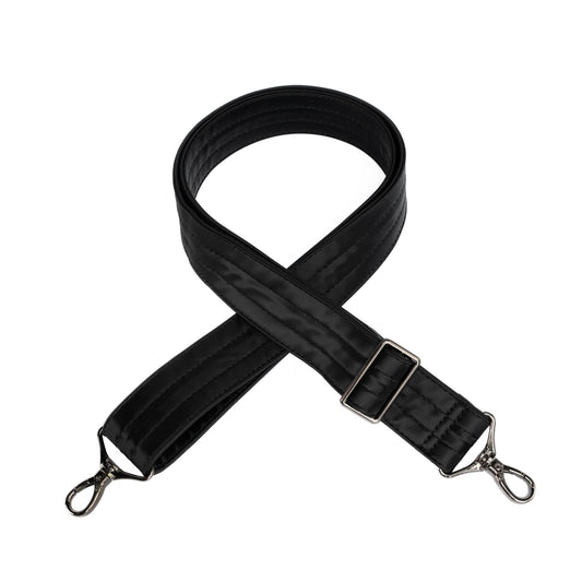 Adjustable Satin Luxe VL Bag Strap - 1.5" - BLACK - Strap_1.5_SatinLuxe_Black_01