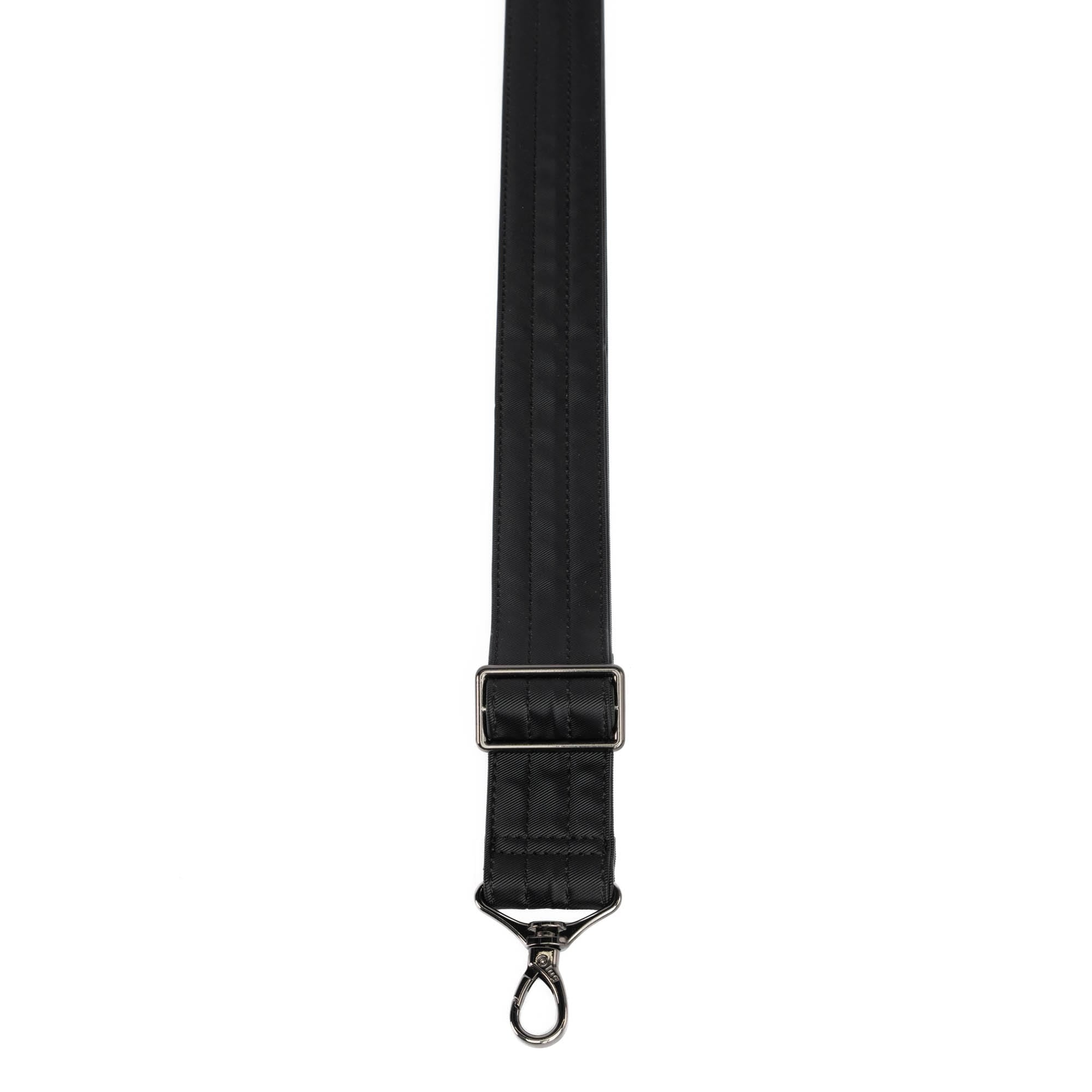 Adjustable Satin Luxe VL Bag Strap - 1.5" - BLACK - Strap_1.5_SatinLuxe_Black_02