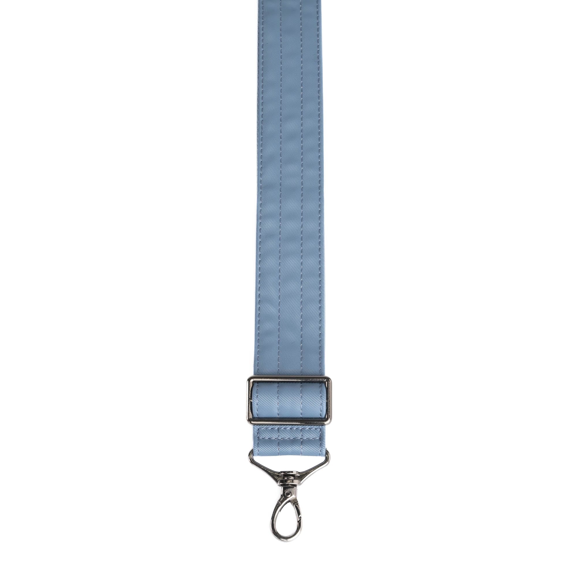 Adjustable Webbed Satin Luxe VL Bag Strap - 1.5" - BLUE MOON - Strap_1.5_SatinLuxe_BlueMoon_02_webbed