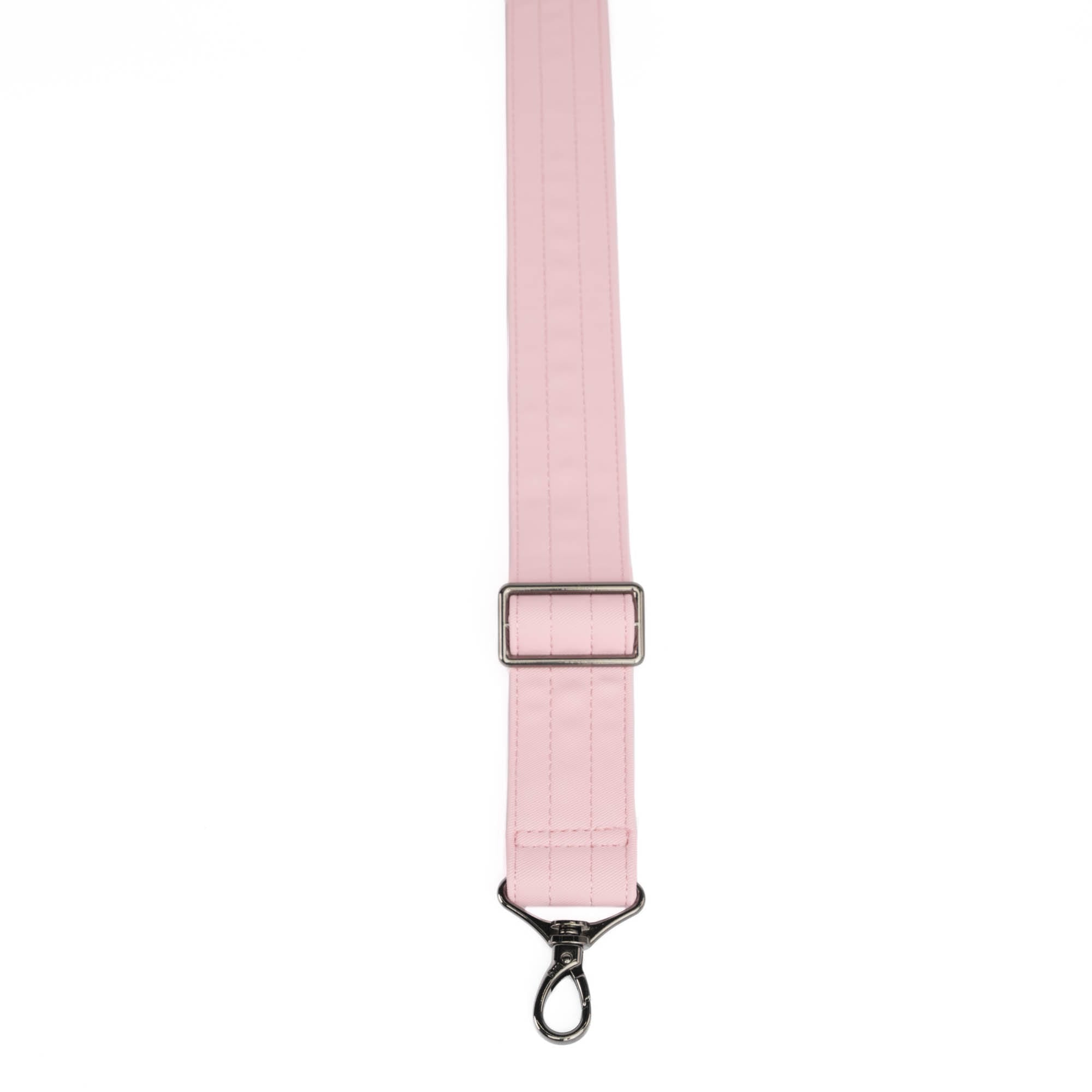 Adjustable Satin Luxe VL Bag Strap - 1.5" - BUBBLE PINK - Strap_1.5_SatinLuxe_BubblePink_02