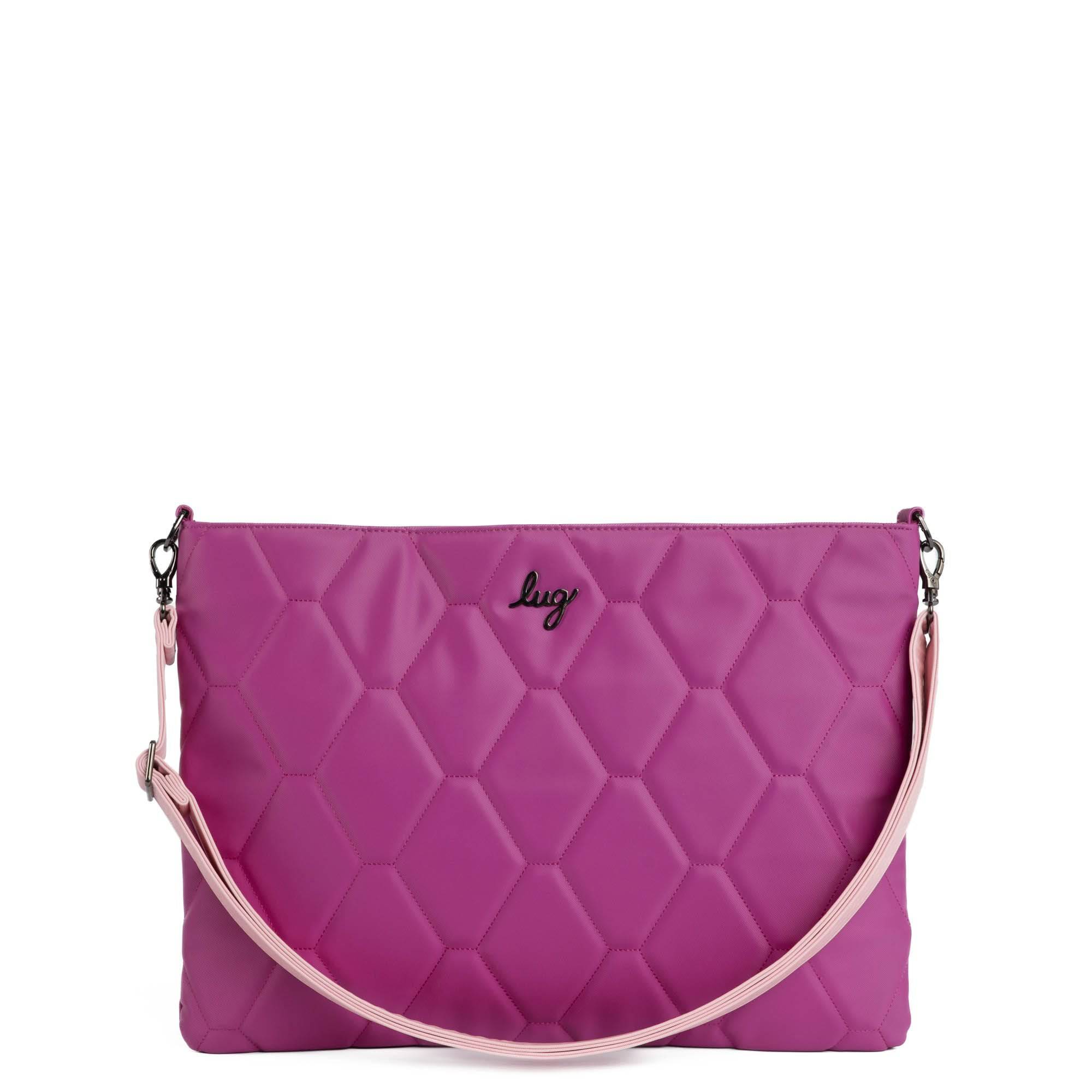 Adjustable Satin Luxe VL Bag Strap - 1.5" - BUBBLE PINK - Strap_1.5_SatinLuxe_BubblePink_03