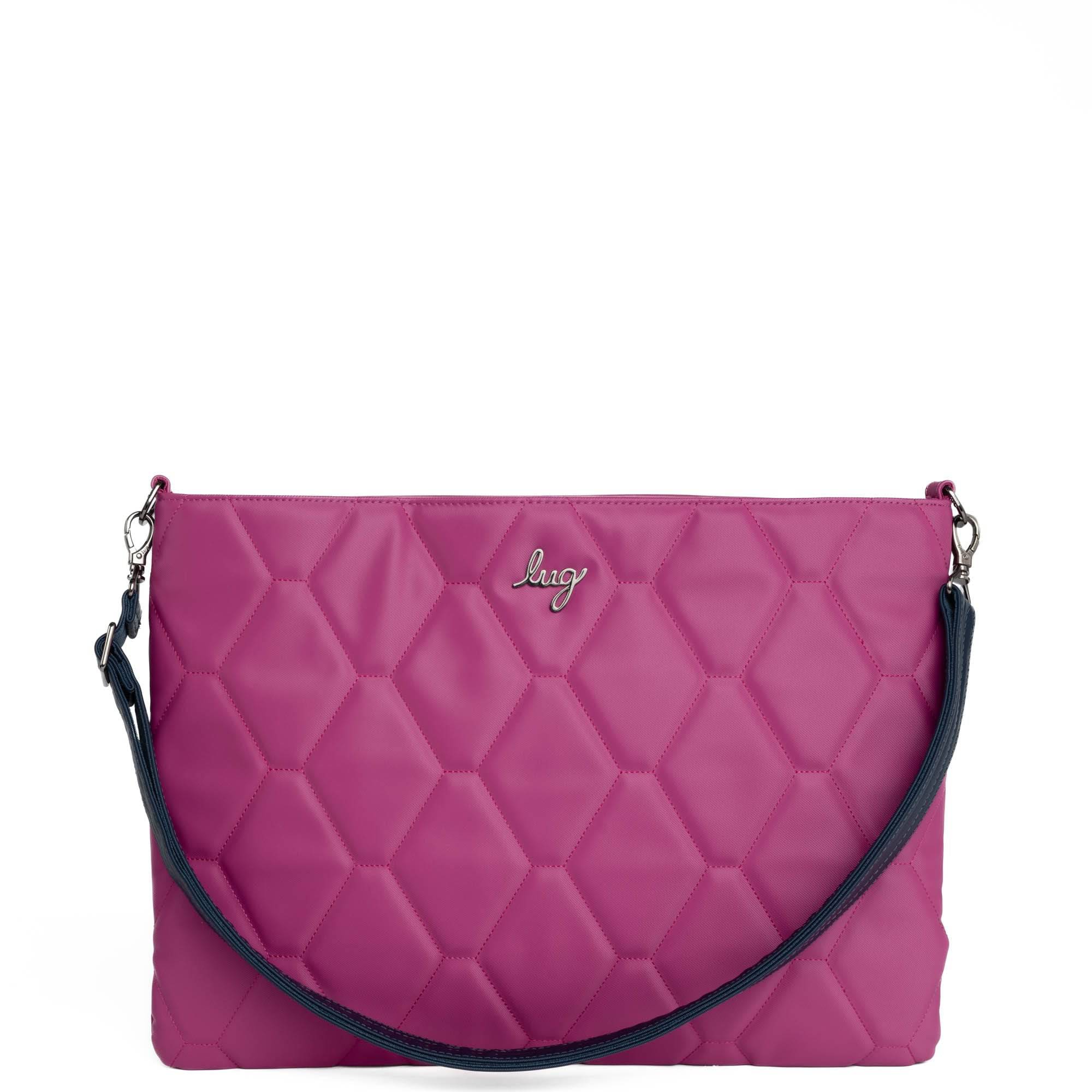 Adjustable Webbed Satin Luxe VL Bag Strap - 1.5" - INDIGO - Strap_1.5_SatinLuxe_Indigo_03_webbed