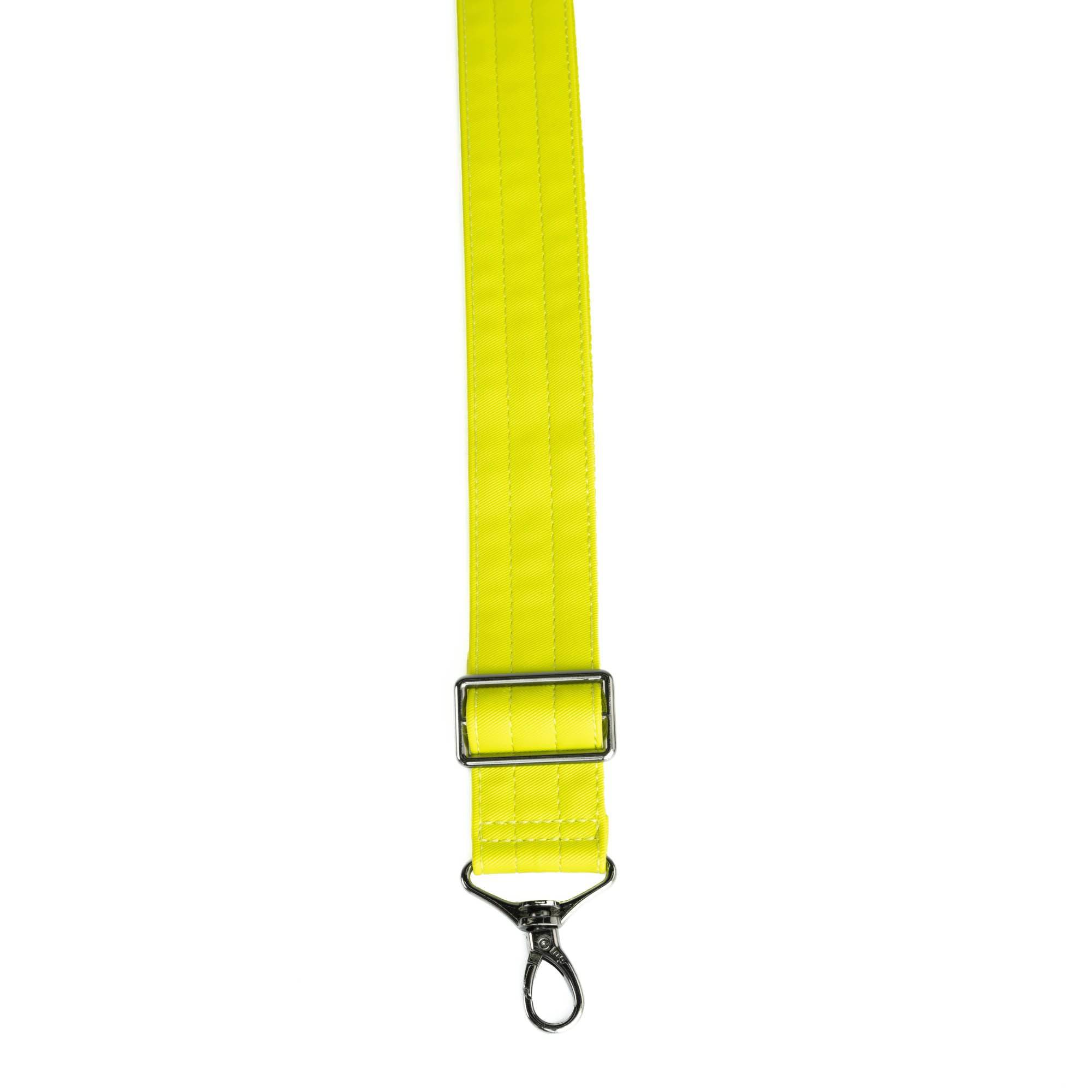 Adjustable Webbed Satin Luxe VL Bag Strap - 1.5" - LEMON LIME - Strap_1.5_SatinLuxe_LemonLime_02_webbed