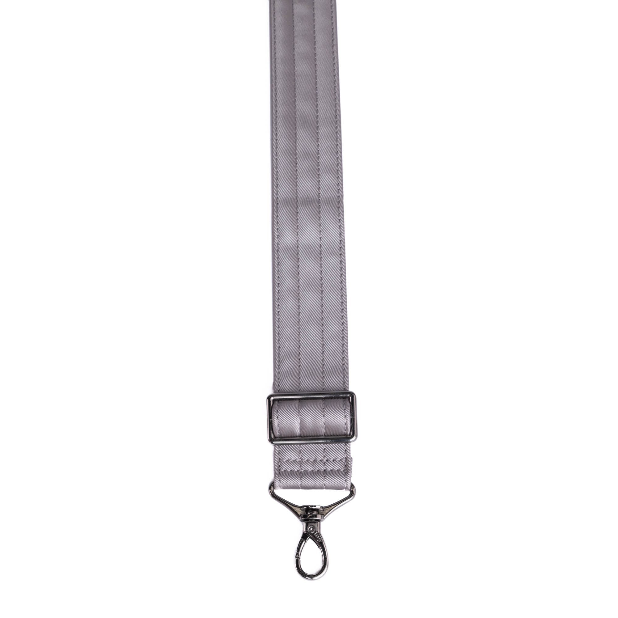 Adjustable Webbed Satin Luxe VL Bag Strap - 1.5" - METALLIC PEARL - Strap_1.5_SatinLuxe_MetallicPearl_02_webbed
