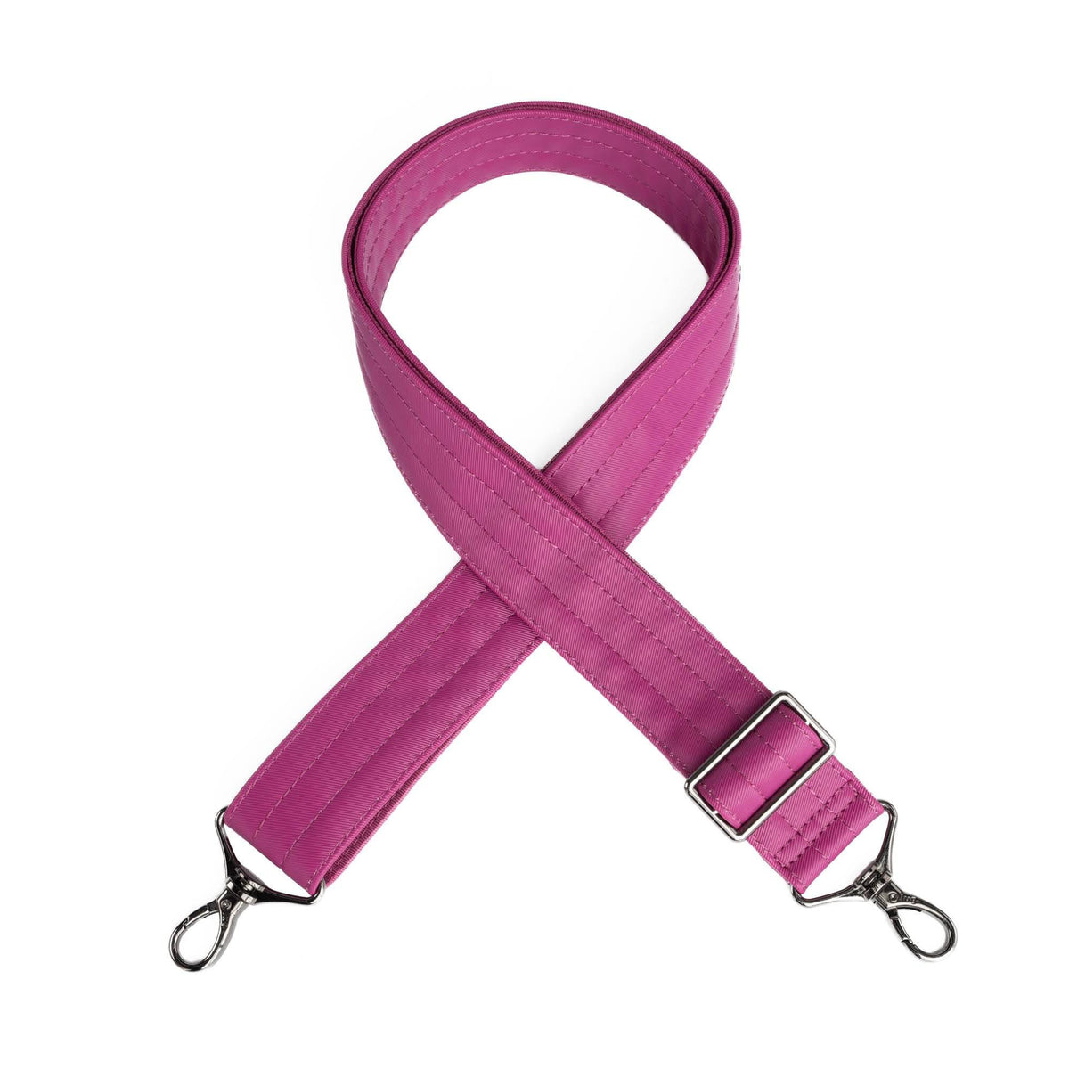 Adjustable Webbed Satin Luxe VL Bag Strap - 1.5&quot; - ORCHID - Strap_1.5_SatinLuxe_Orchid_01_webbed