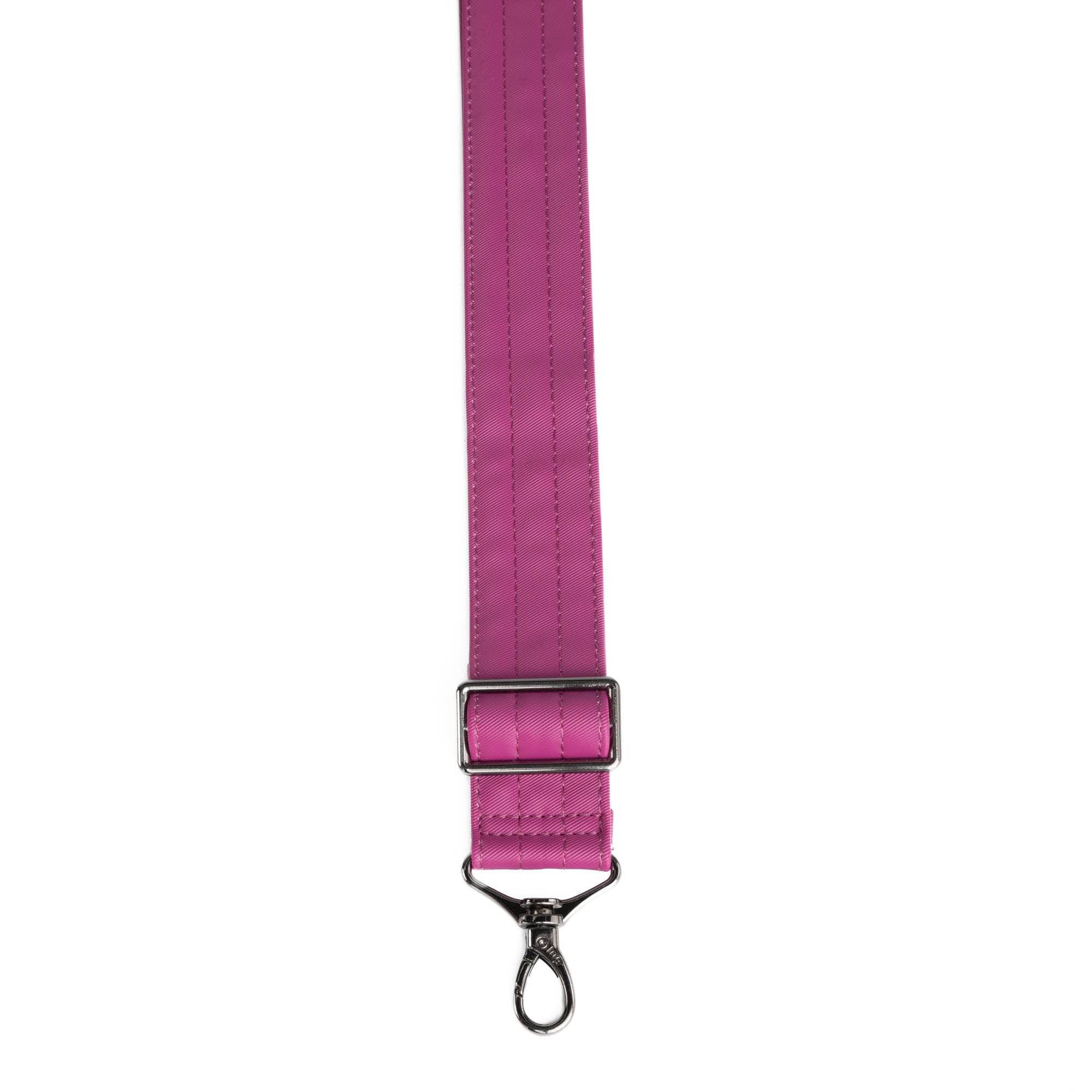 Adjustable Webbed Satin Luxe VL Bag Strap - 1.5" - ORCHID - Strap_1.5_SatinLuxe_Orchid_02_webbed