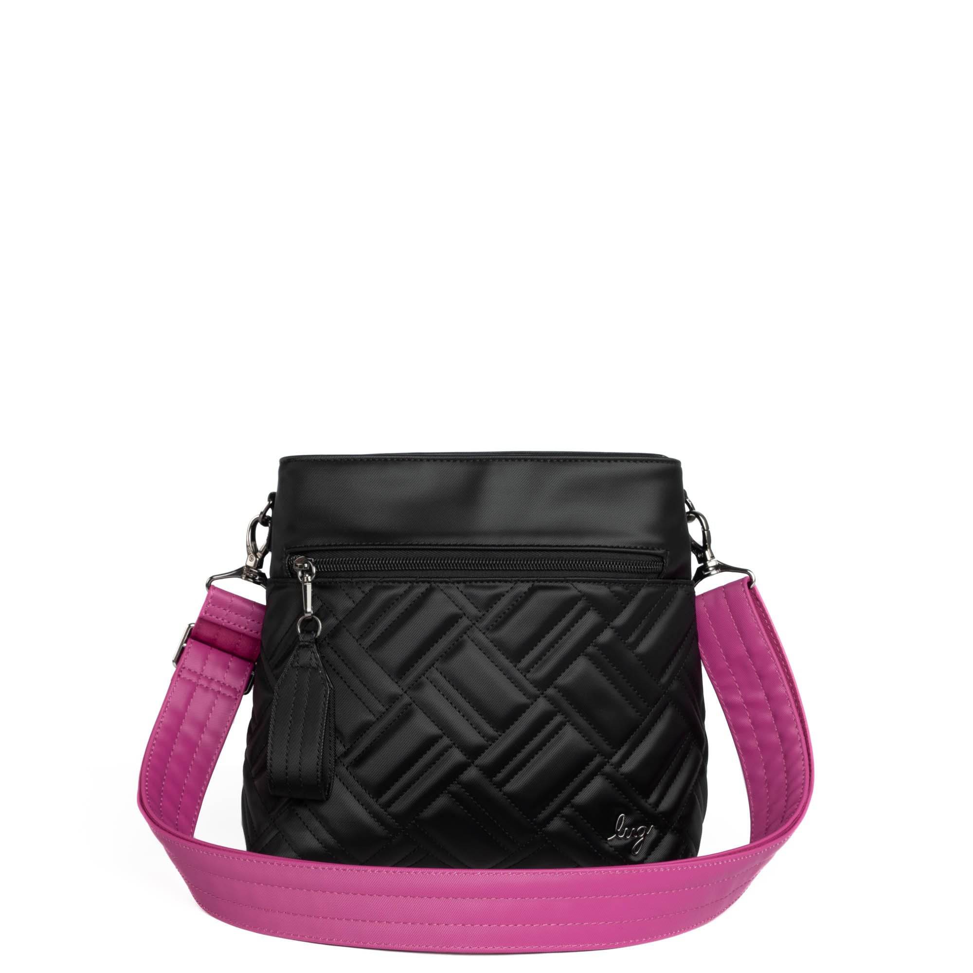 Adjustable Webbed Satin Luxe VL Bag Strap - 1.5" - ORCHID - Strap_1.5_SatinLuxe_Orchid_03_webbed