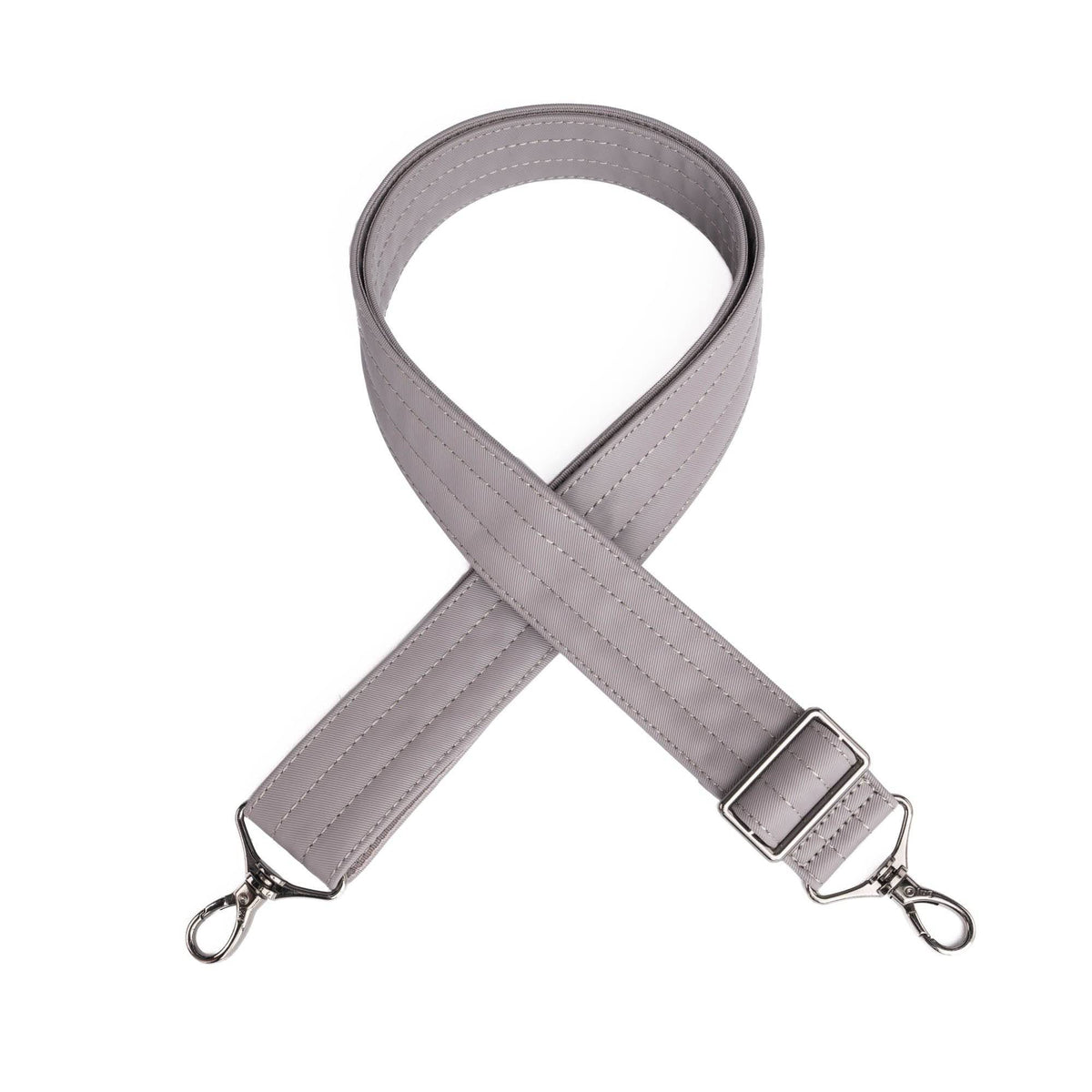 Adjustable Webbed Satin Luxe VL Bag Strap - 1.5&quot; - PEARL - Strap_1.5_SatinLuxe_Pearl_01_webbed