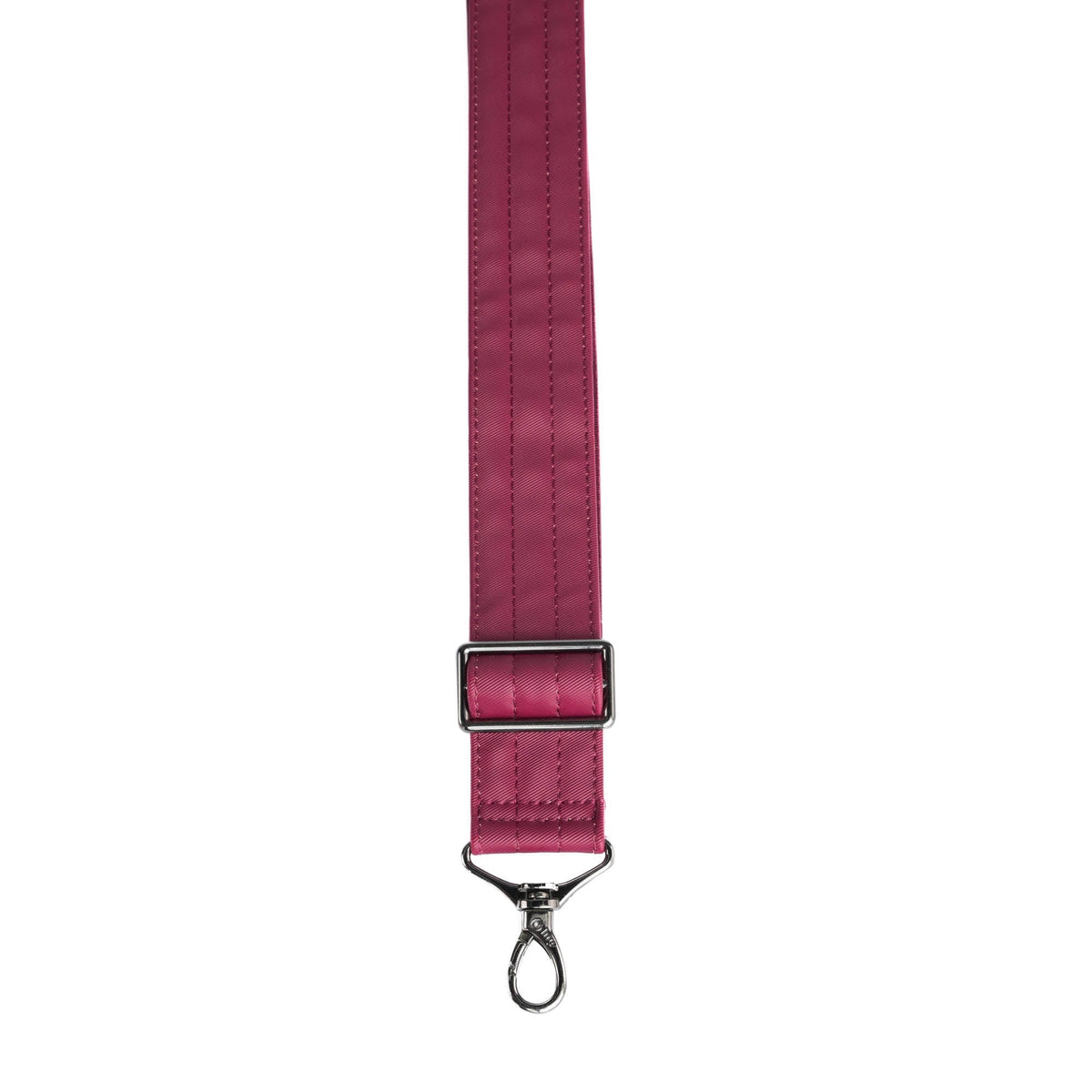 Adjustable Webbed Satin Luxe VL Bag Strap - 1.5&quot; - RASPBERRY - Strap_1.5_SatinLuxe_Raspberry_02_webbed