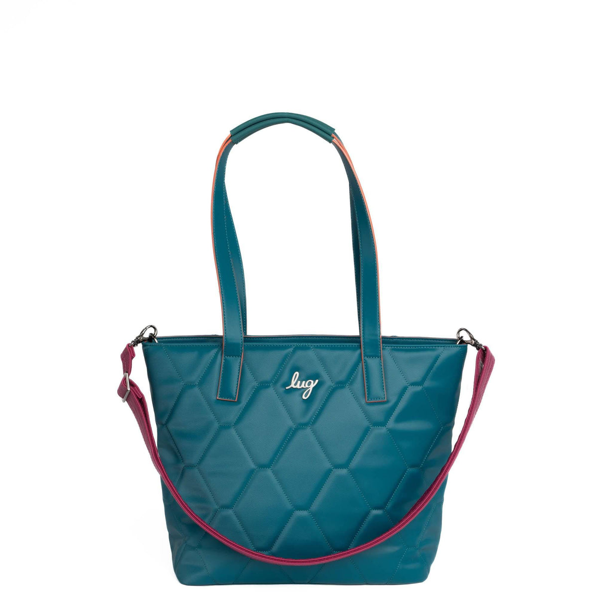 Adjustable Webbed Satin Luxe VL Bag Strap - 1.5&quot; - RASPBERRY - Strap_1.5_SatinLuxe_Raspberry_03_webbed