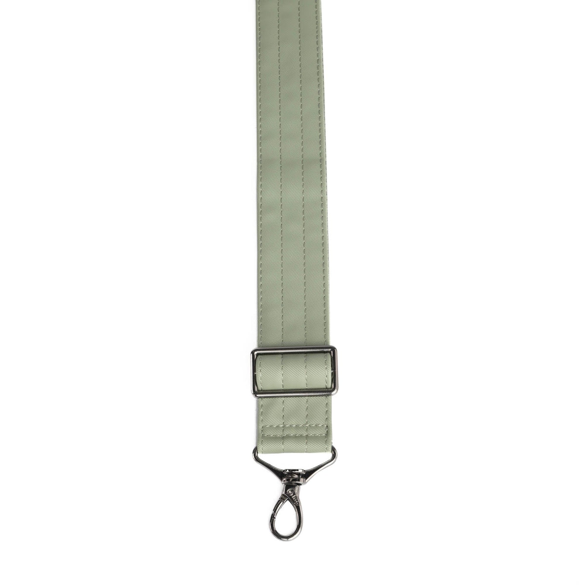 Adjustable Webbed Satin Luxe VL Bag Strap - 1.5&quot; - SAGE GREEN - Strap_1.5_SatinLuxe_SageGreen_02_webbed